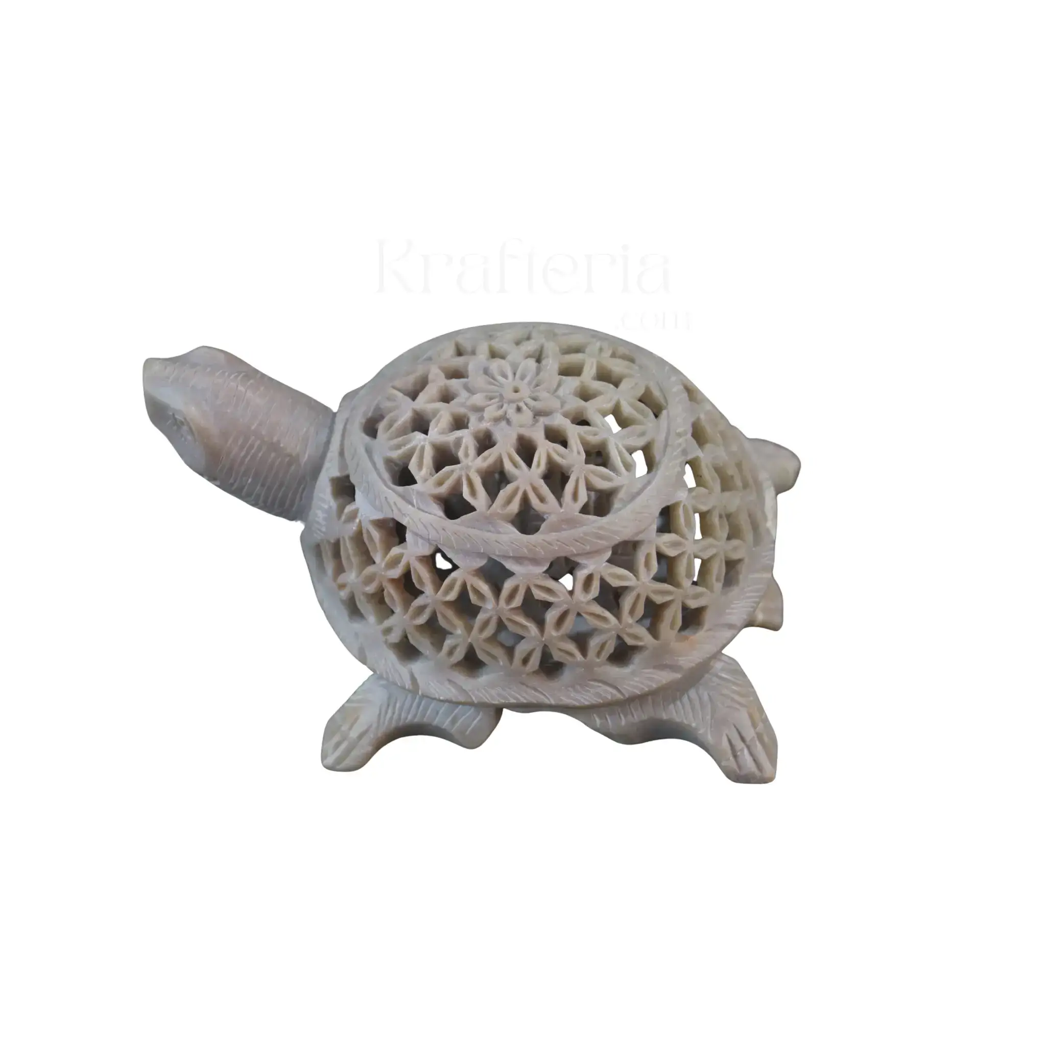 Tortoise in Jali Art – Exquisite Varanasi Handicraft Décor - Image 3