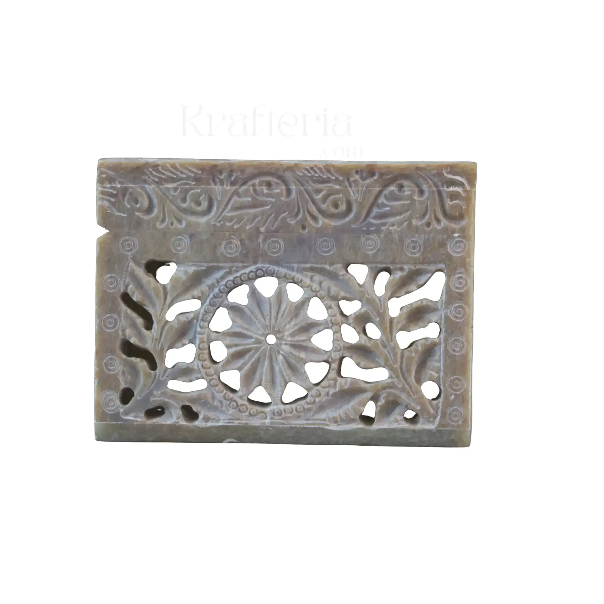 Jewellery Box with Jali Carving – Artisan Indian Handicraft - Image 3