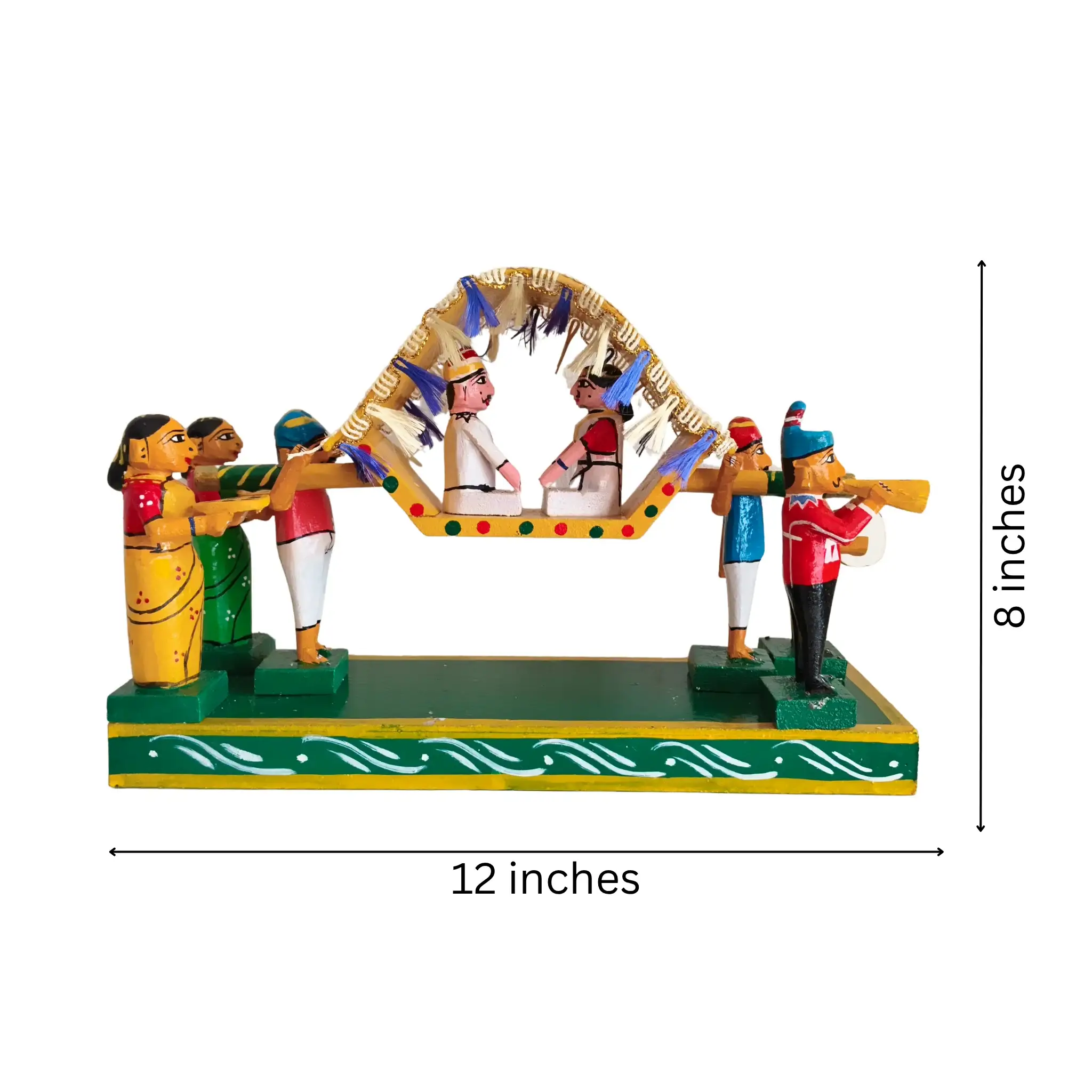 The Bridal Journey - Kondapalli "Pelli Pallaki" Doll Showpiece - Image 5