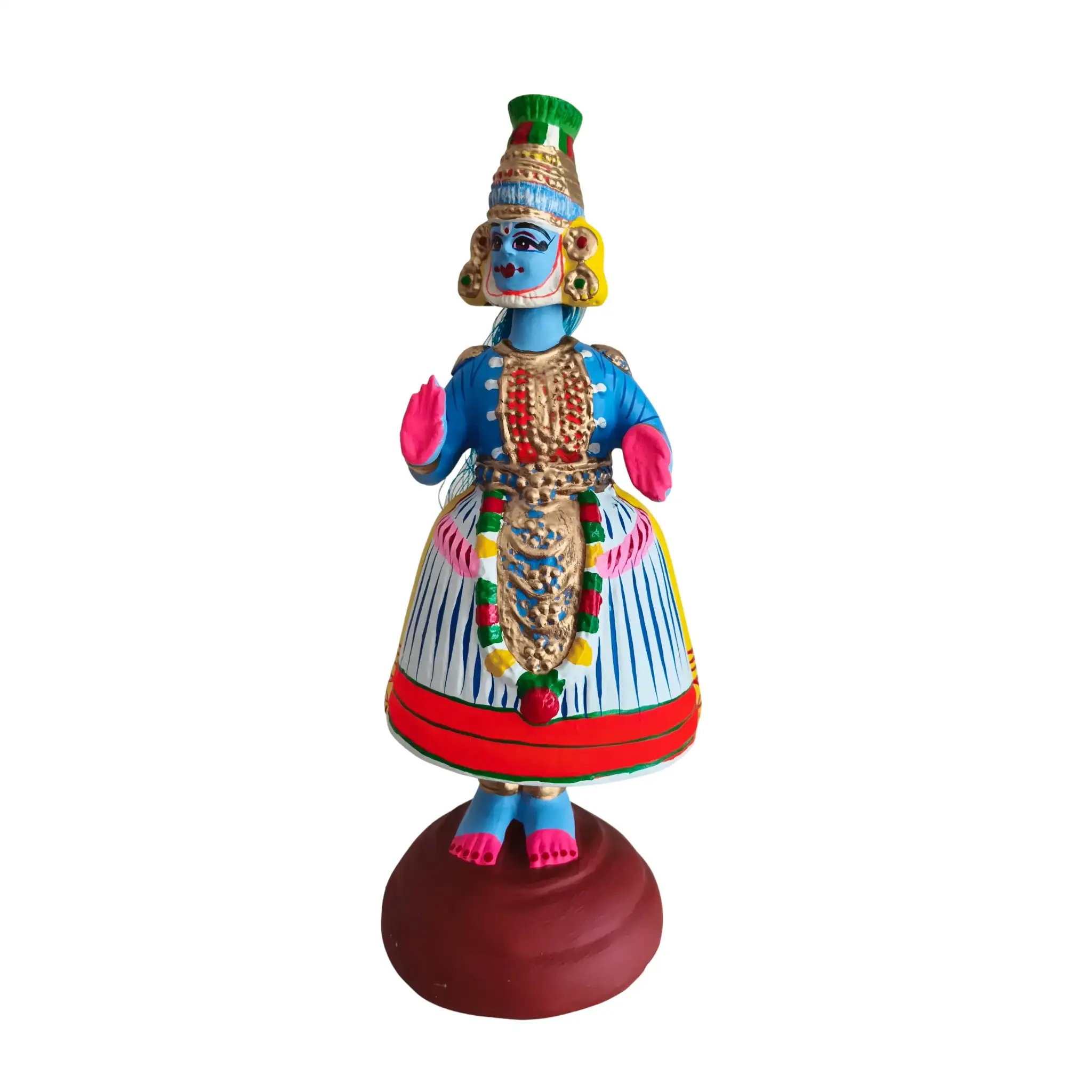 Traditional Kondapalli Kathakali Bomma – Vibrant Wooden Craft - Image 4