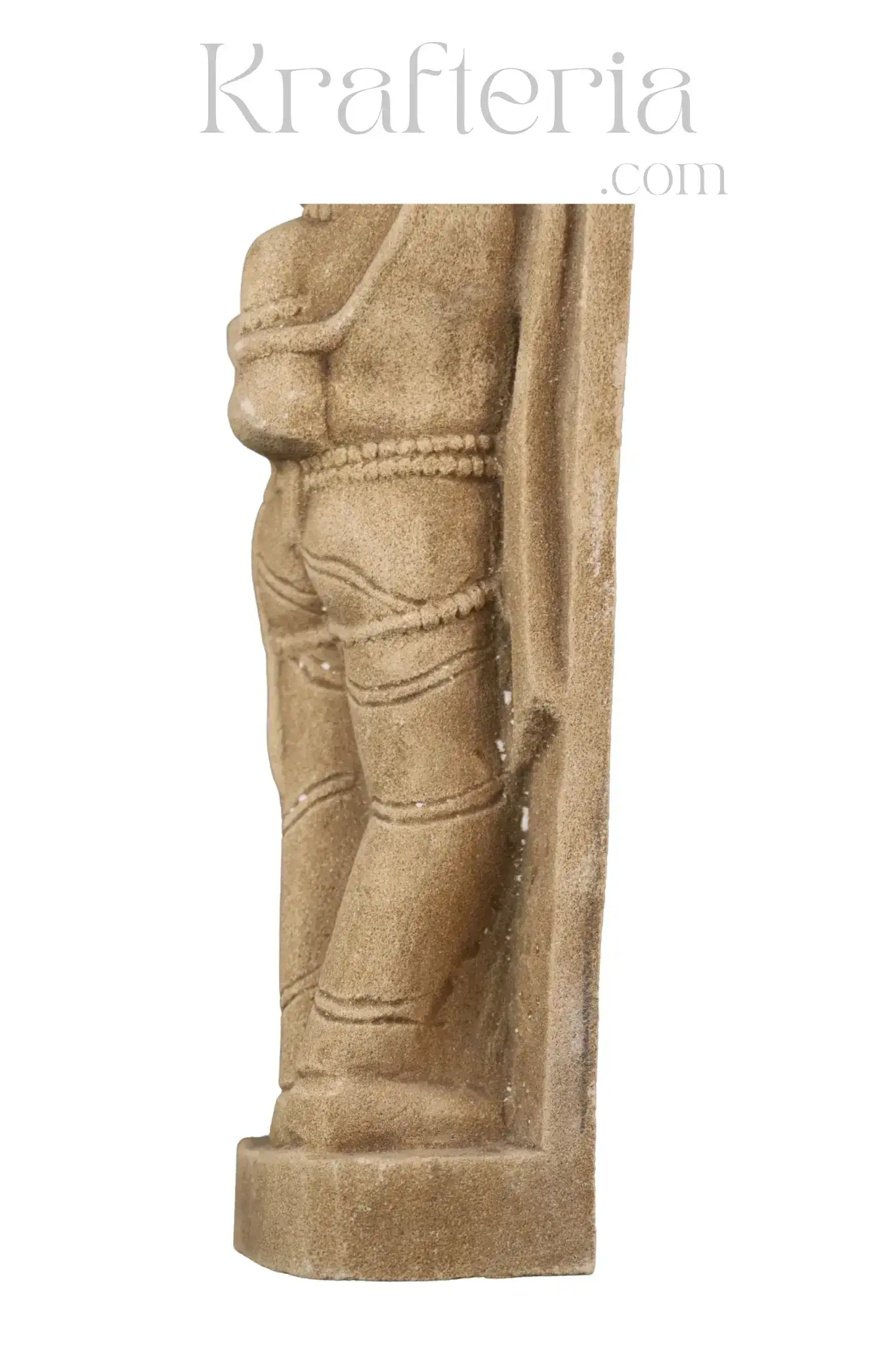 A Lady Adorning Herself with a Mirror Sandstone Sculpture - Image 21