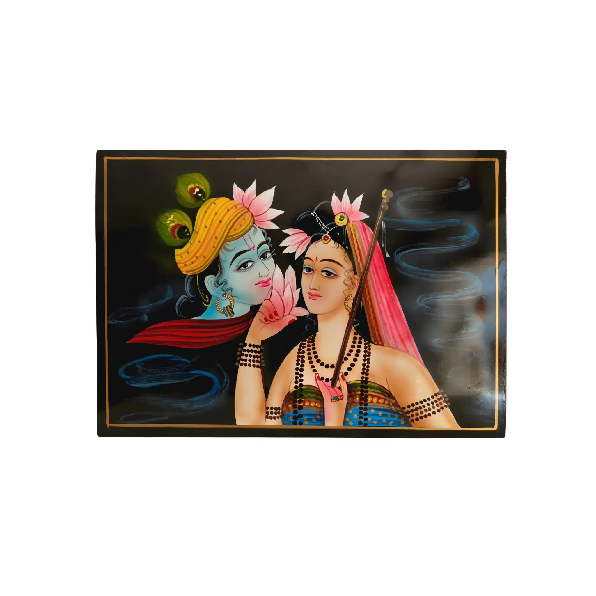 Lotus of Radha Krishna – Nirmal Painting - Image 5