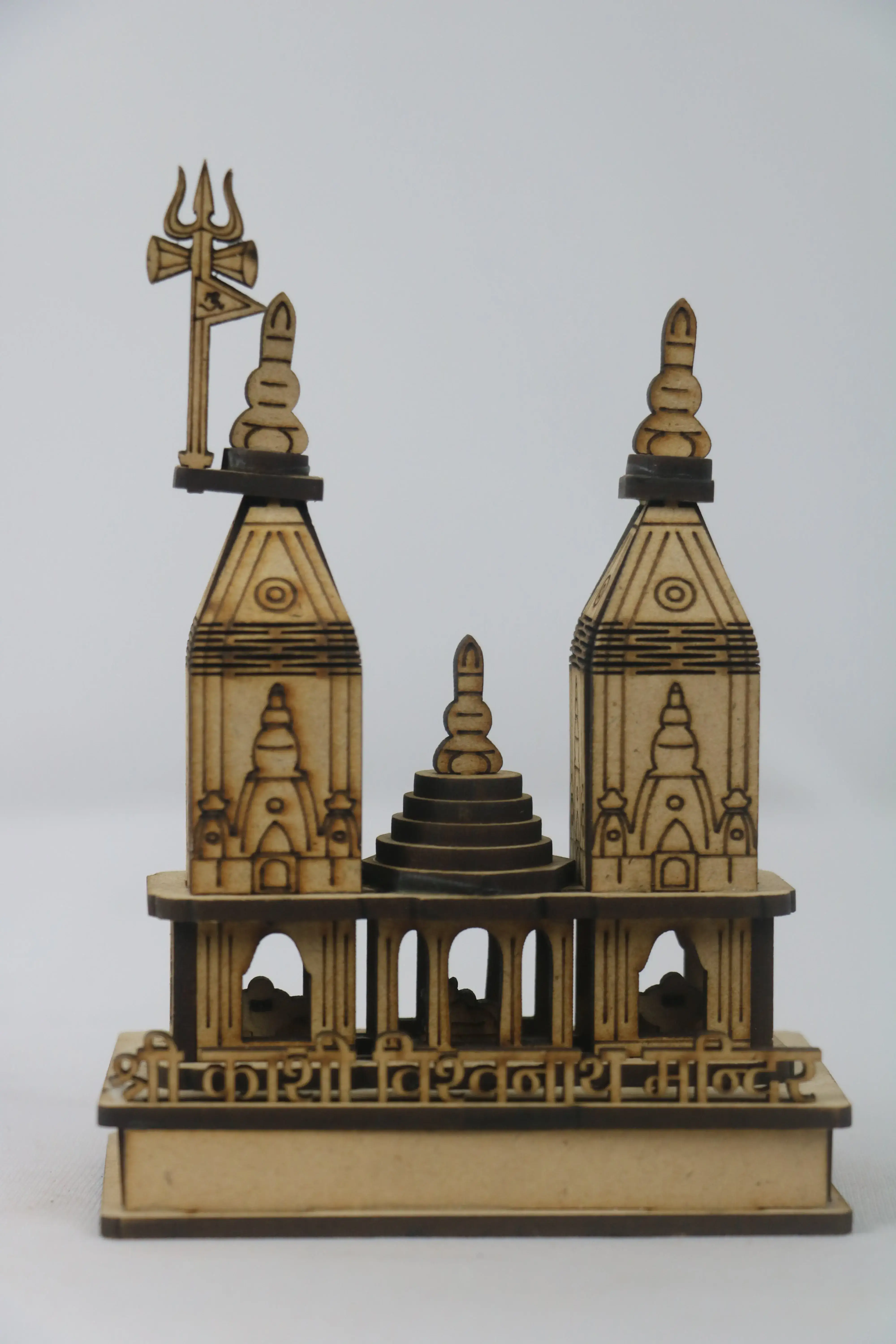 Machine Made Wooden Kashi Temple – Home & Office Decor - Image 2