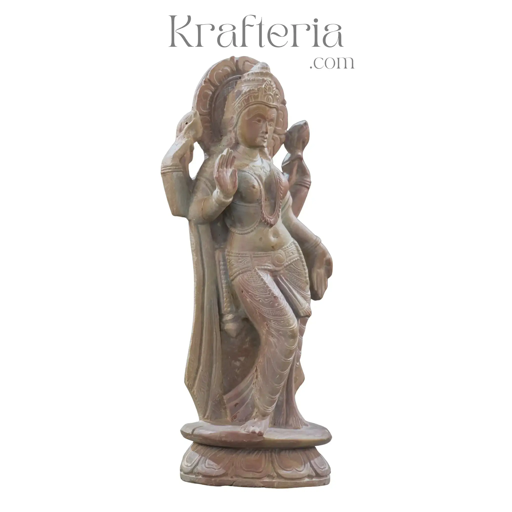 MahaLaxmi Devatha Murti – Sacred Art Celebrating Wealth and Well-being - Image 3