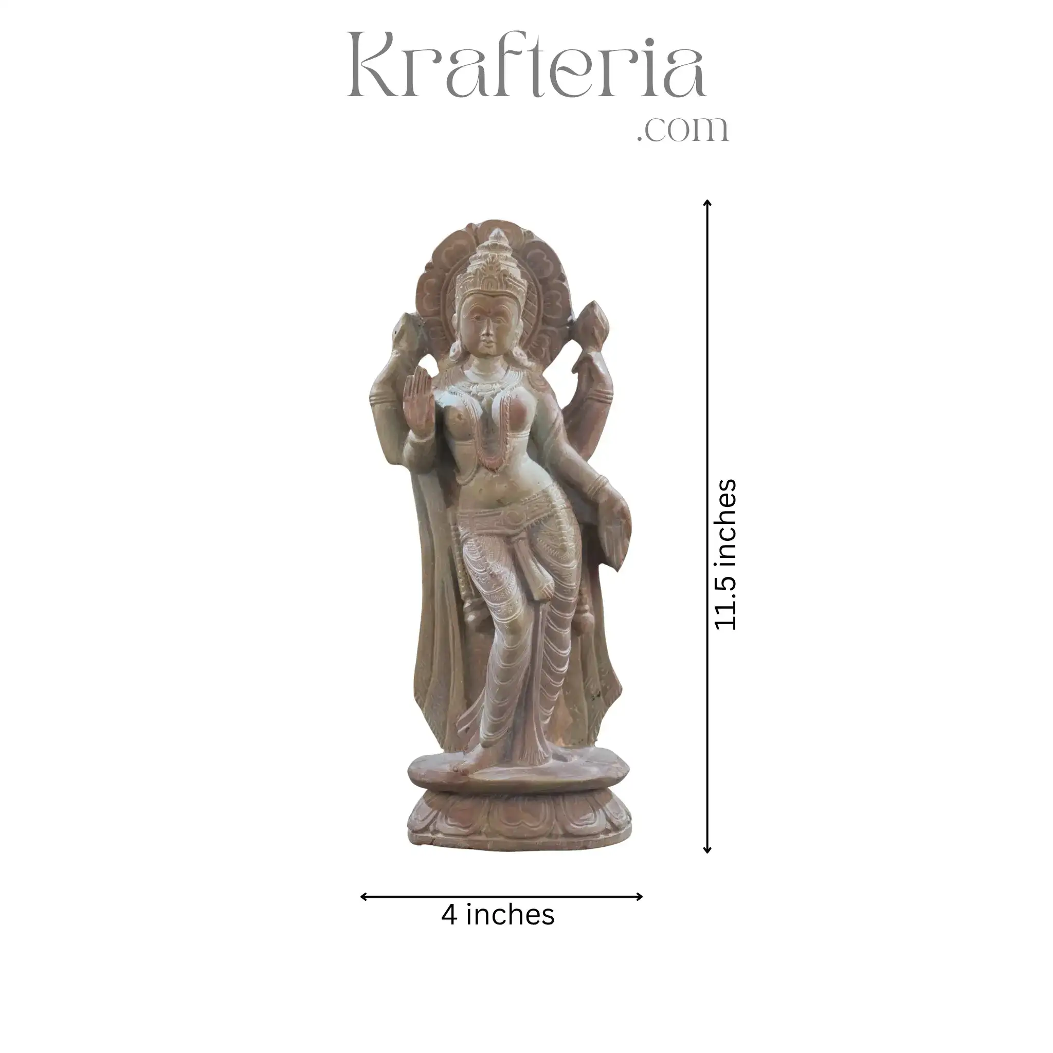 MahaLaxmi Devatha Murti – Sacred Art Celebrating Wealth and Well-being - Image 5