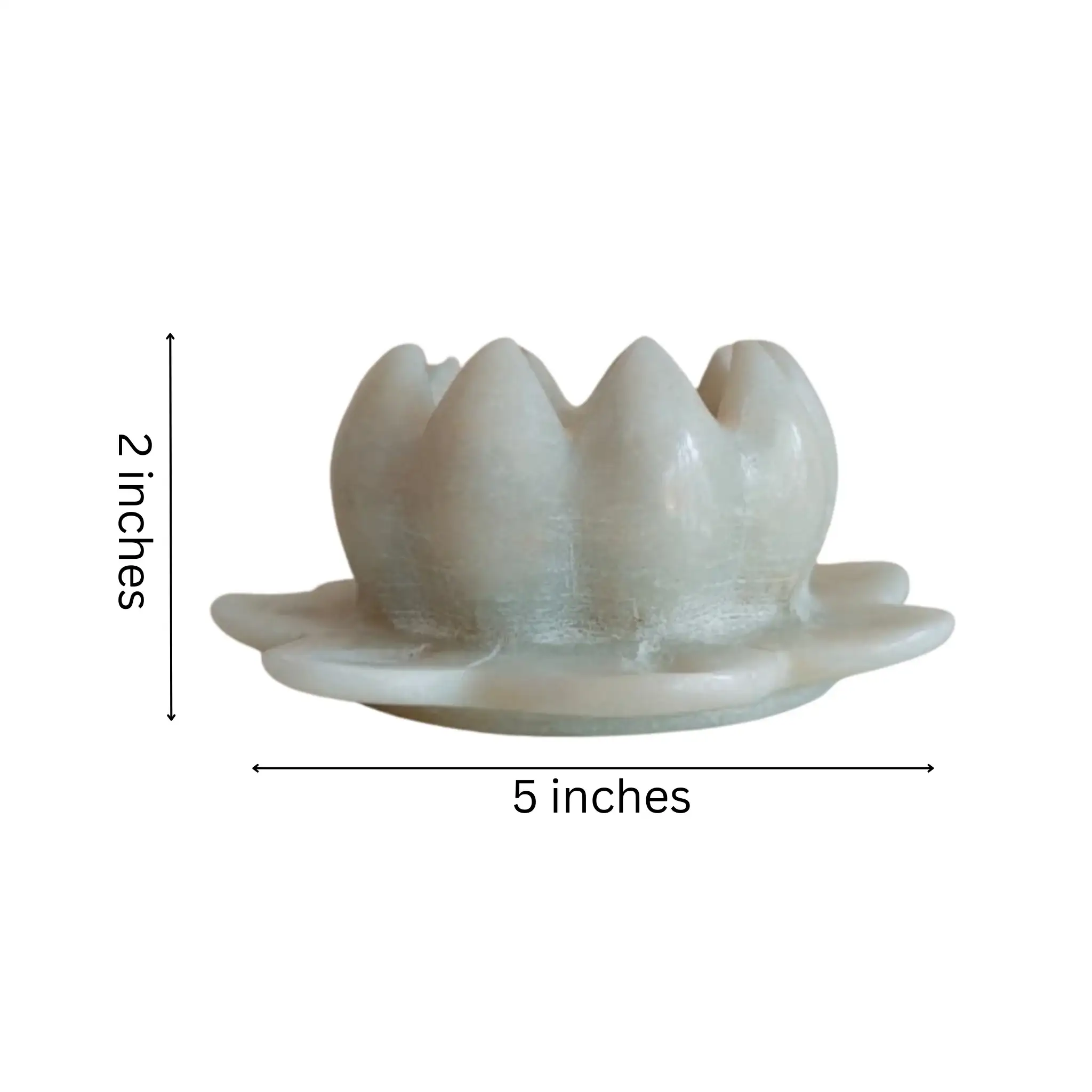 Marble Lotus Flower Candle Stand – Artistic and Serene Accent - Image 12
