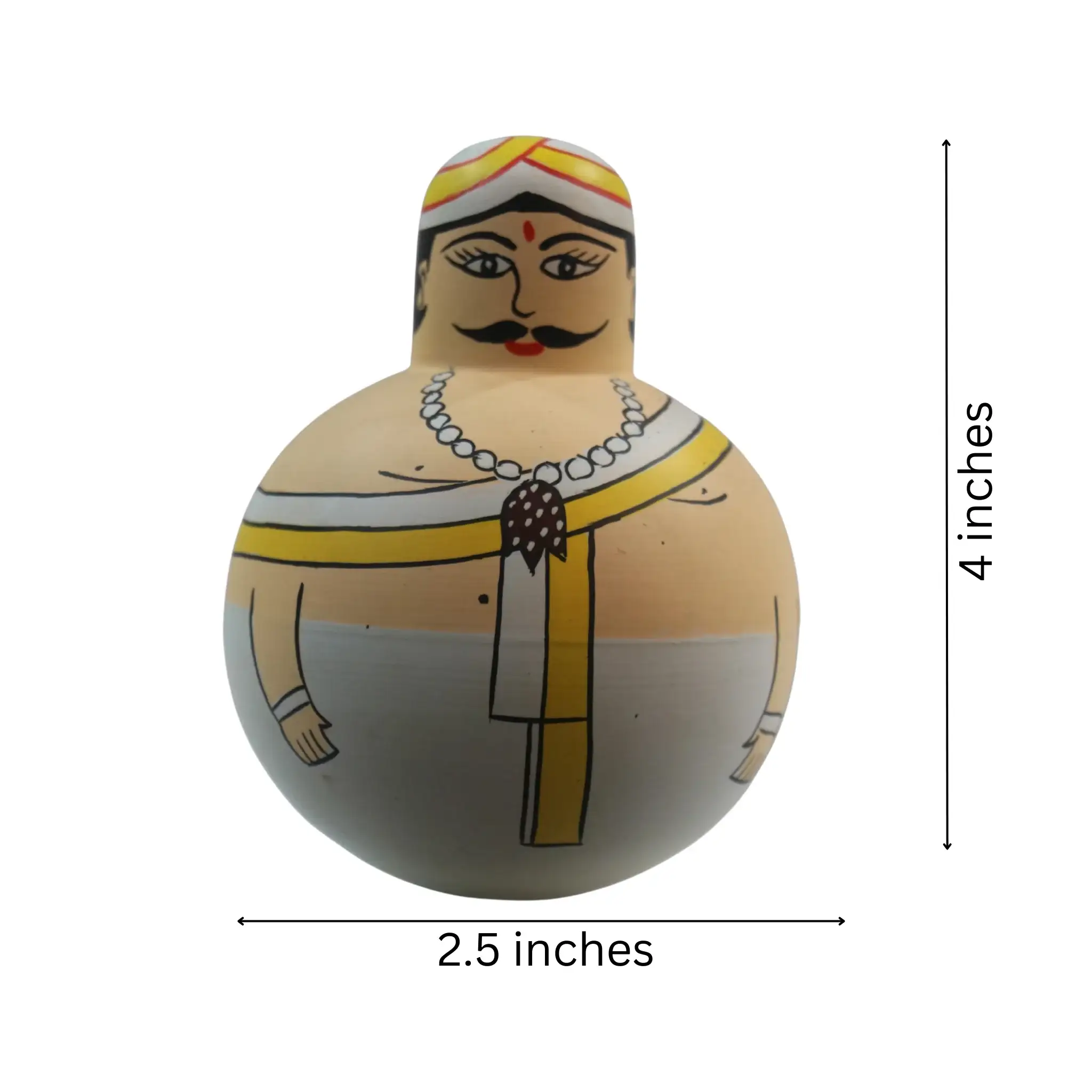 Traditional Marwadi Man & Women Dolls – Safe Non-Toxic Finish - Image 7