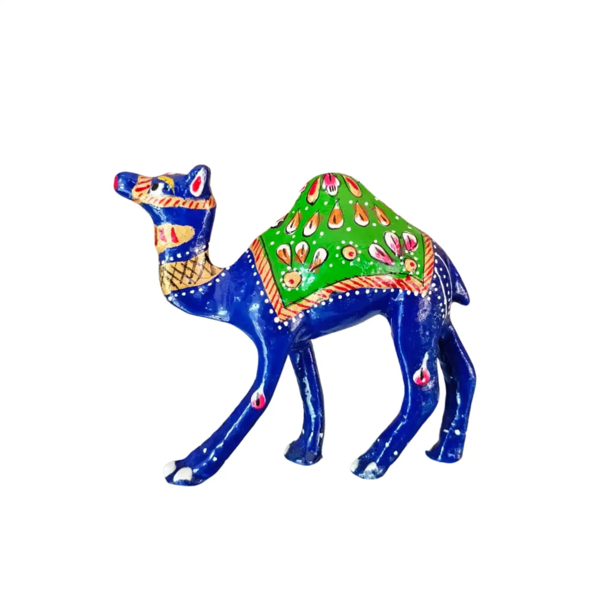 Colorful Metal Camel Statue | Handmade Ethnic Home Decor - Image 5