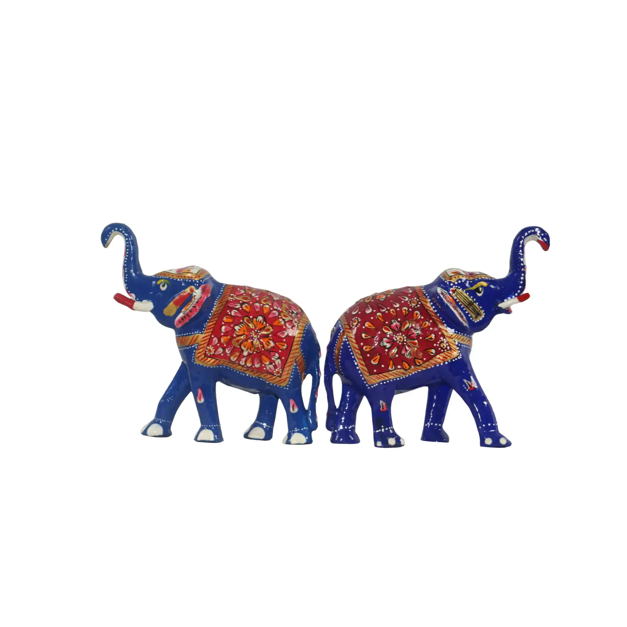 Colorful Hand-Painted Metal Elephant – Traditional Craft - Image 9