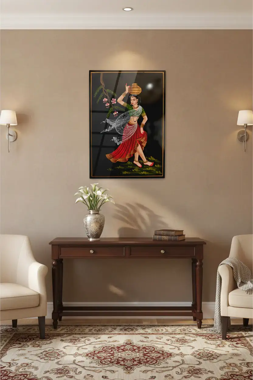 The Moonlit Grace of Nirmal Painting - Image 2