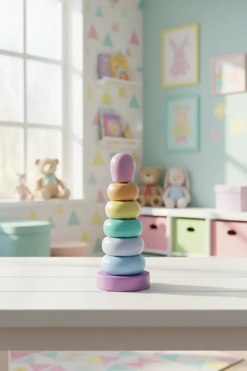 Multi-Color Stacking Rings – Safe & Engaging Toy