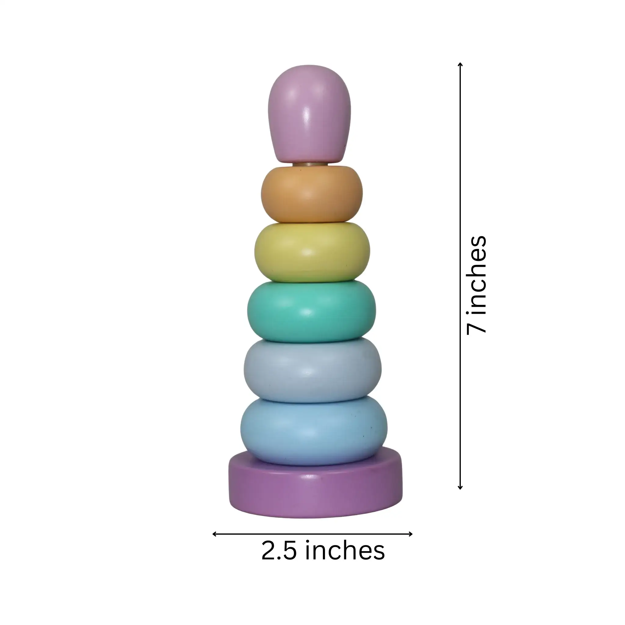 Multi-Color Stacking Rings – Safe & Engaging Toy - Image 3