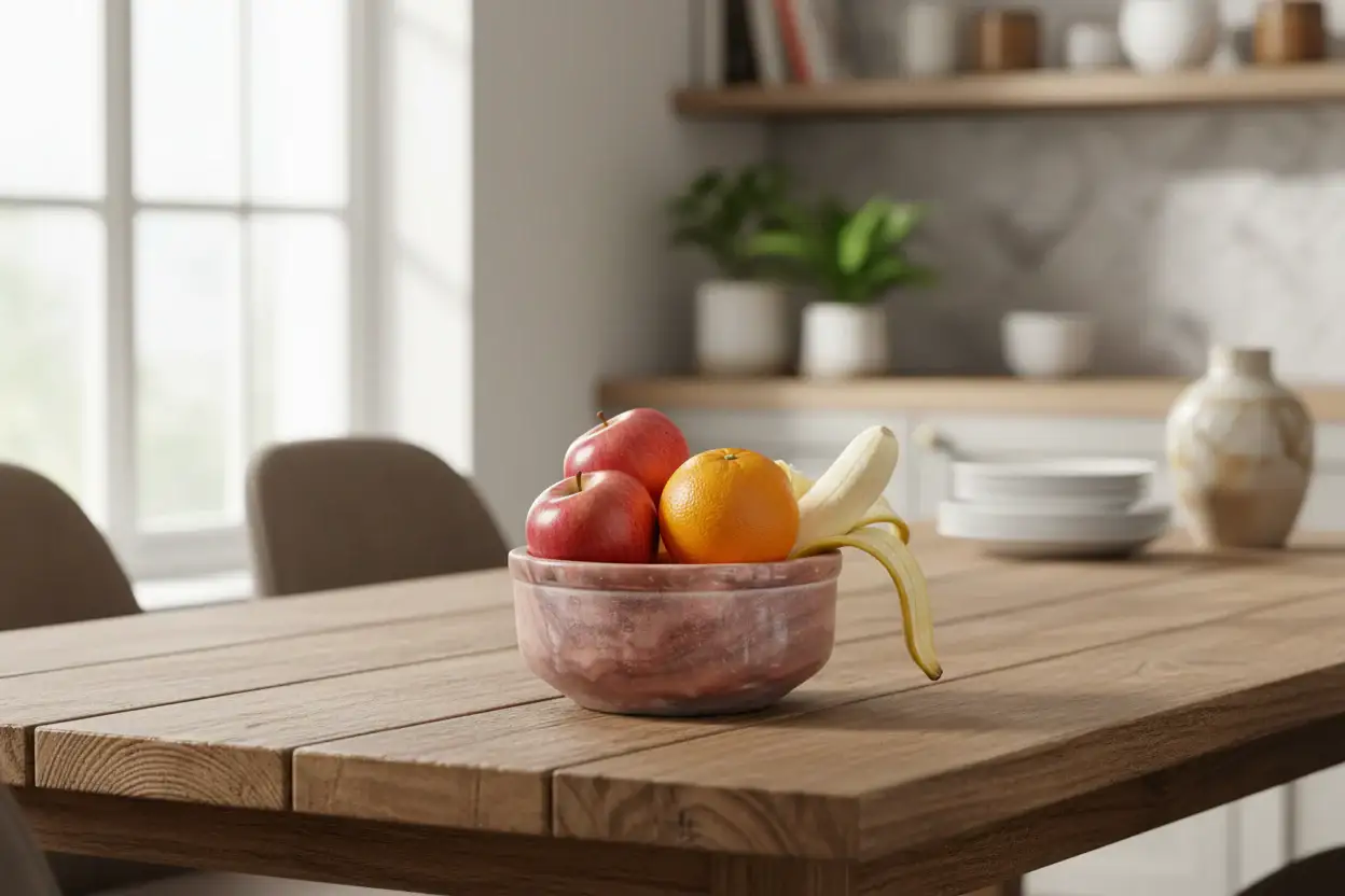 Natural Stone Marble Bowl-Unique Table Centerpiece - Image 20
