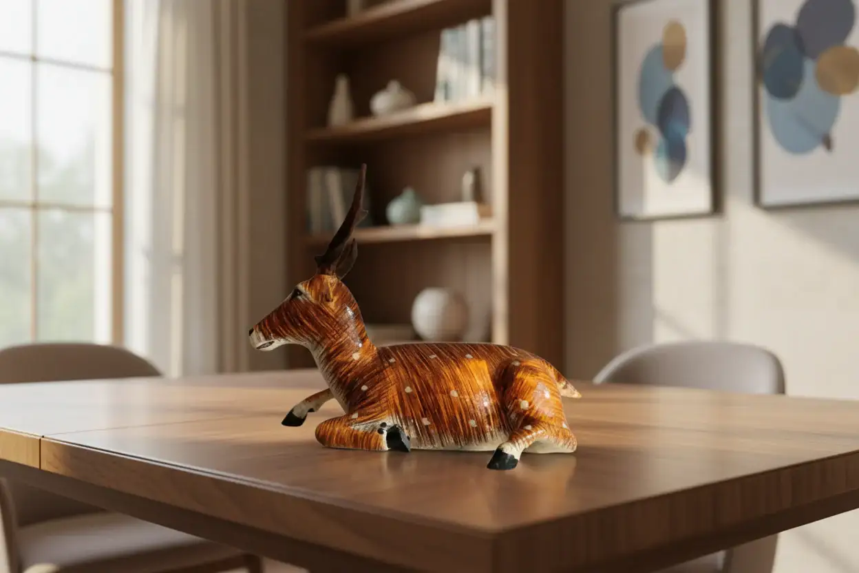 Nirmal Lacquered Deer Toy – Traditional Telangana Wooden Art