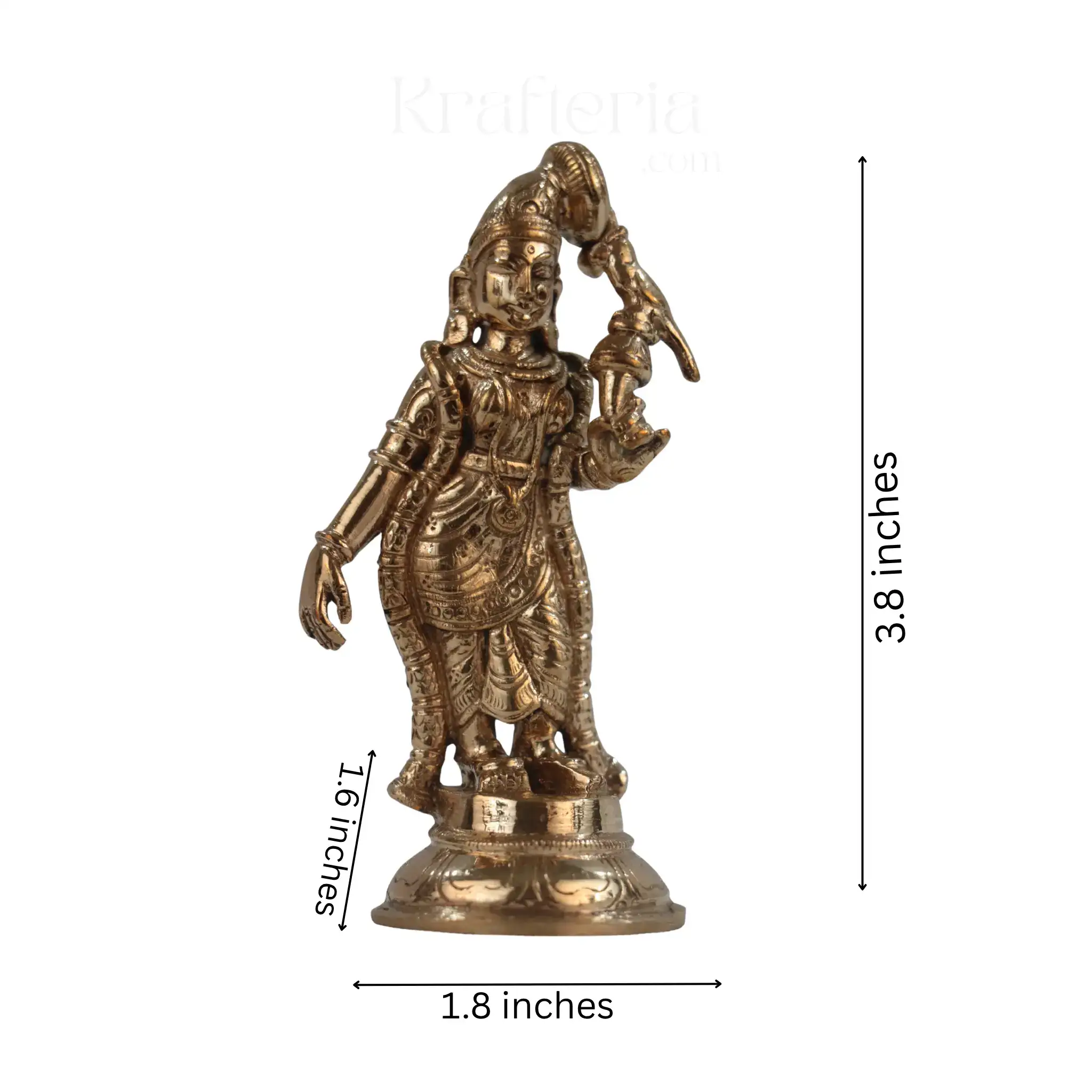 Panchaloha Meenakshi Amman Idol – Divine Grace - Image 4
