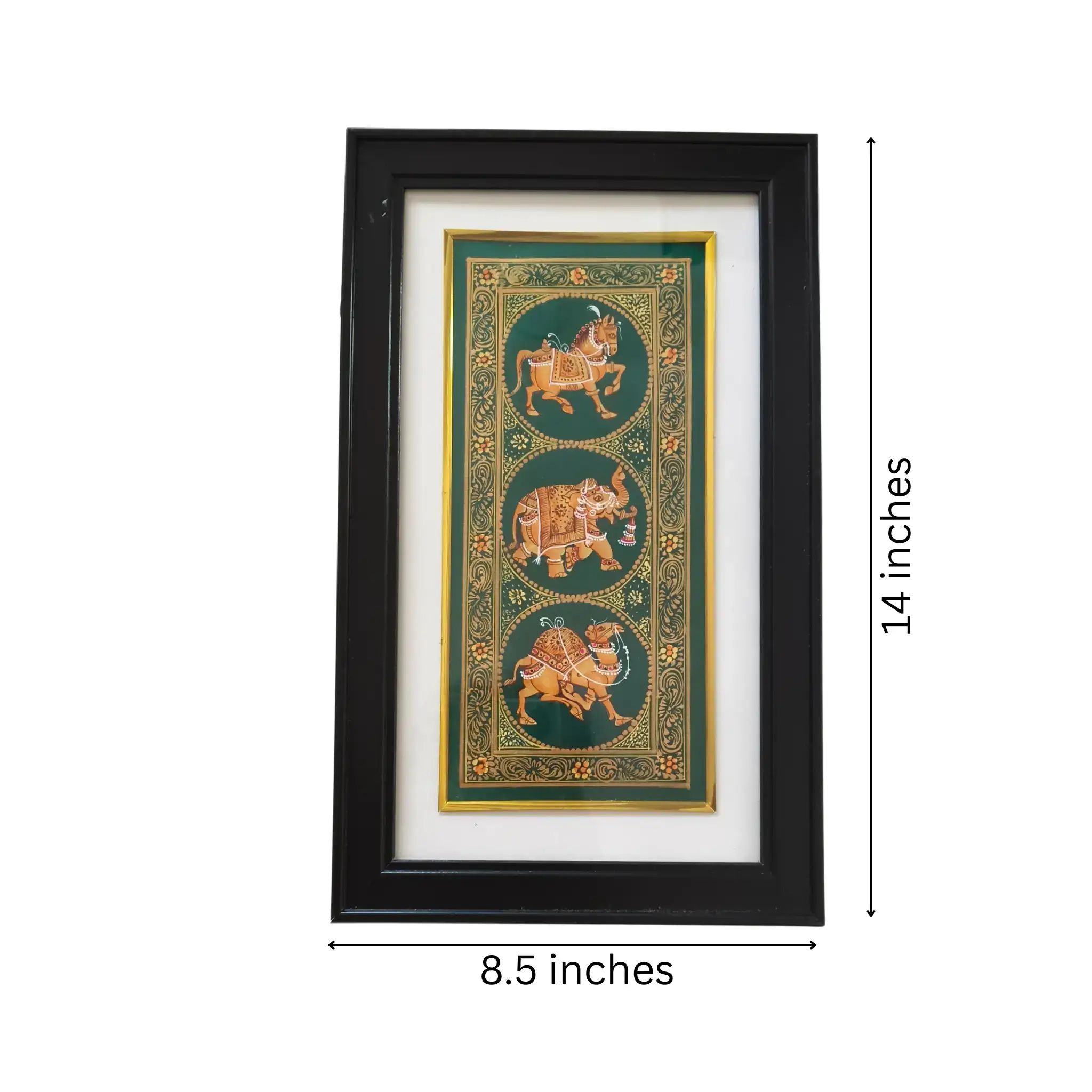 Parade of Decorated Beasts Miniature Painting - Image 3