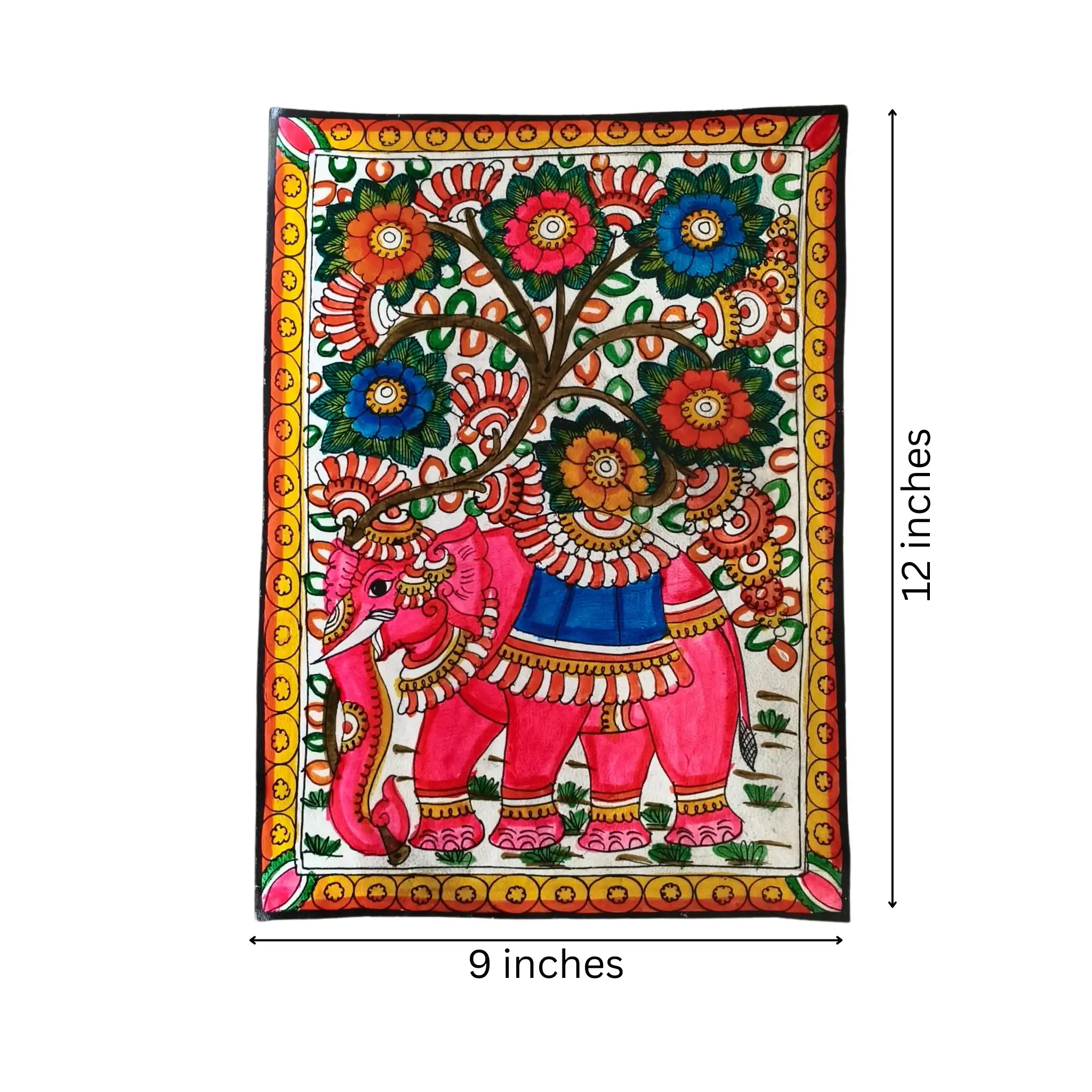Pattachitra Elephants of Leather Art - Image 3