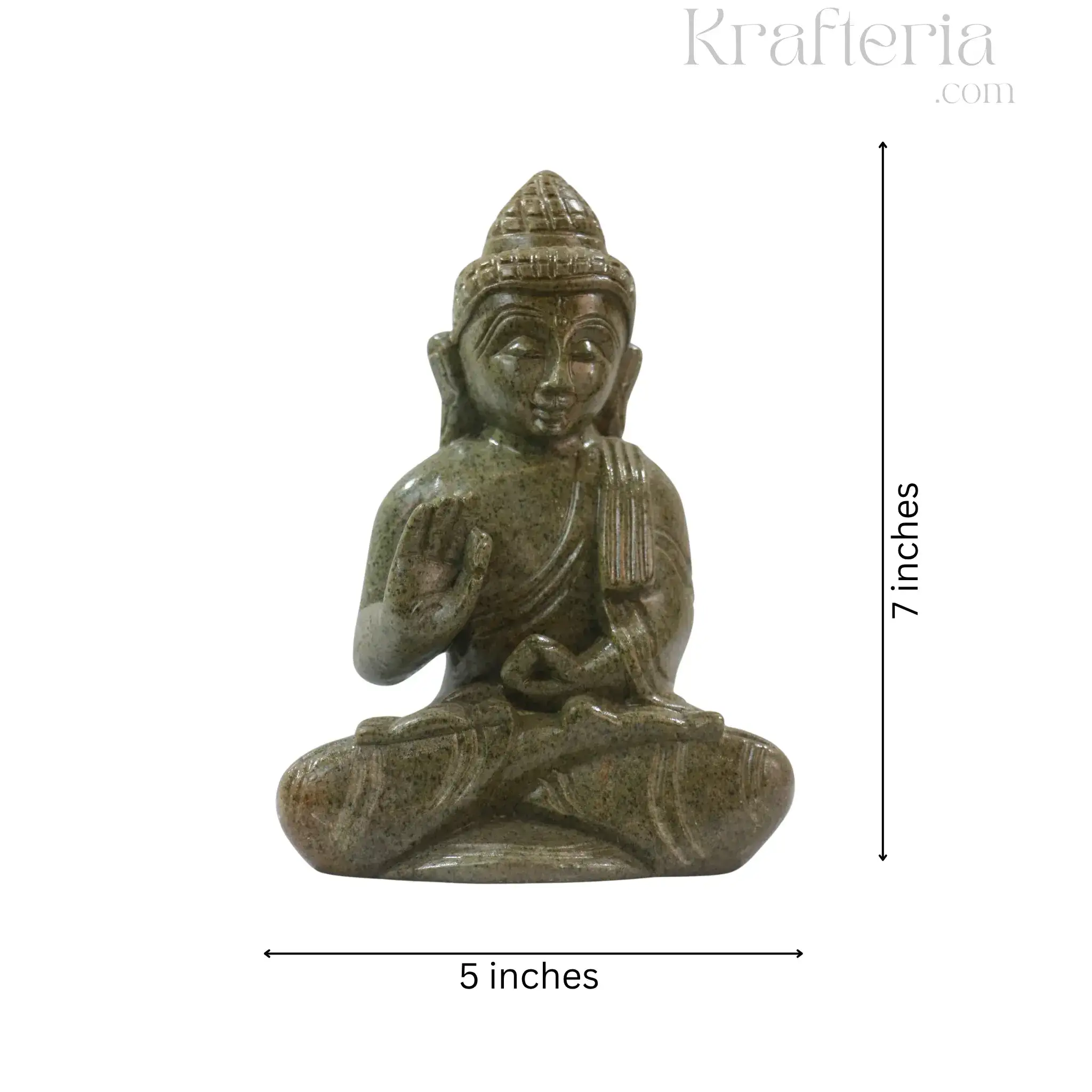 Peaceful Buddha Figurine – Soft Stone Decorative Idol - Image 10