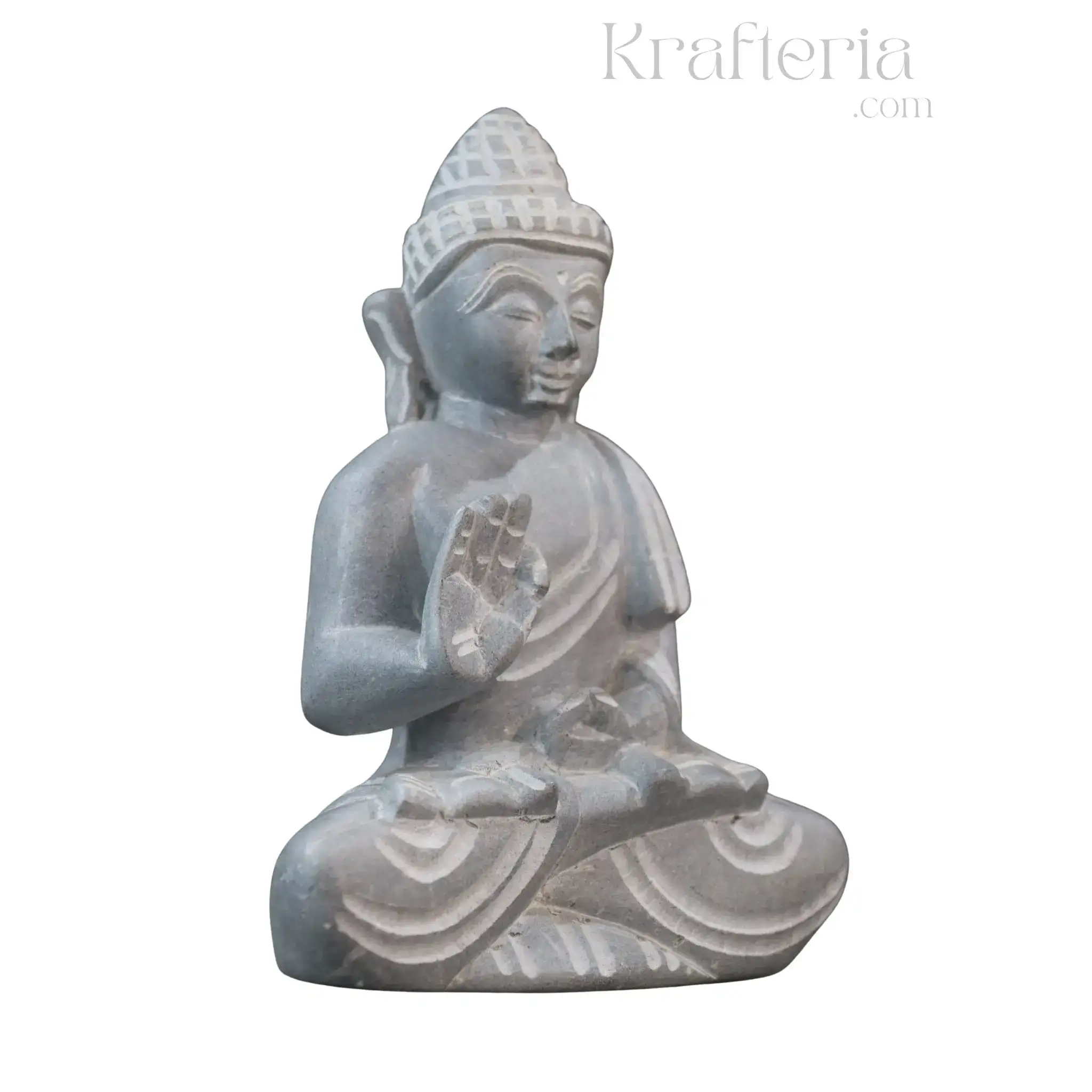 Peaceful Buddha Figurine – Soft Stone Decorative Idol - Image 12