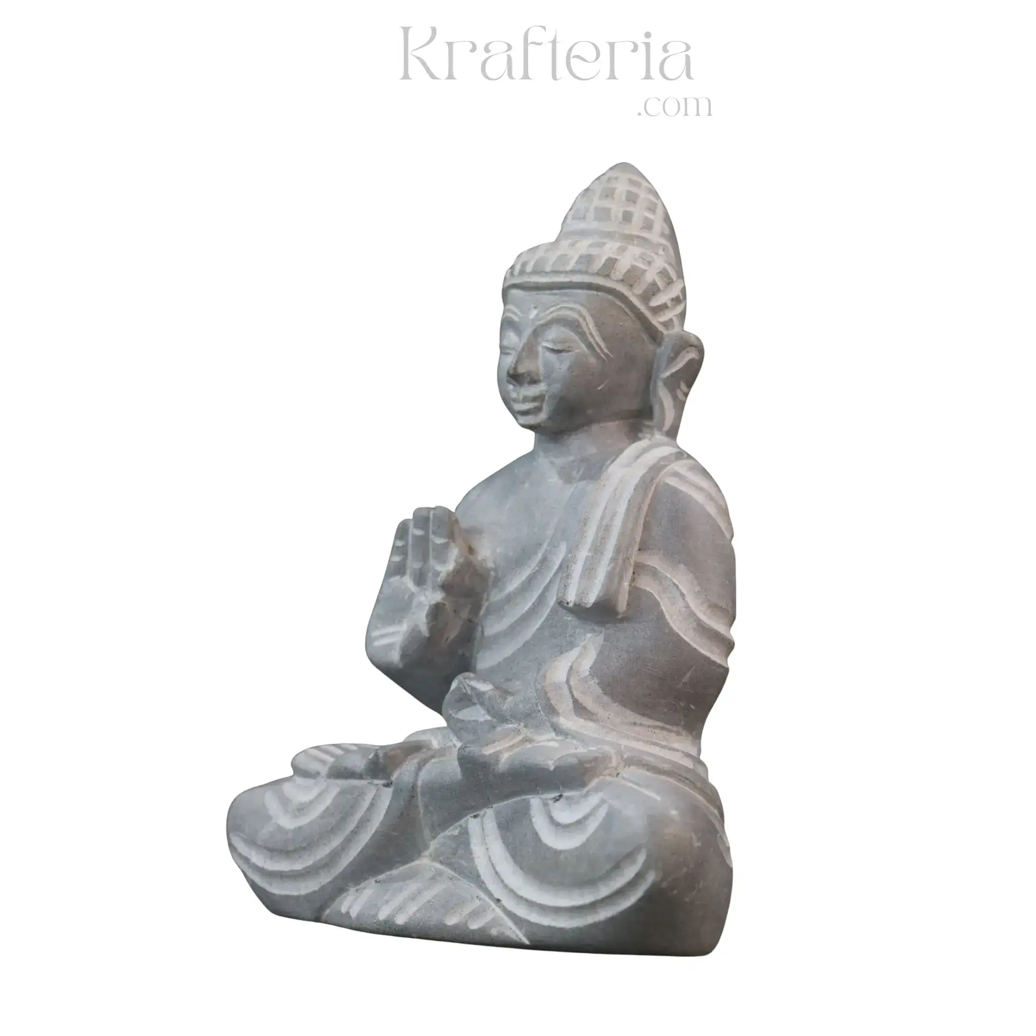 Peaceful Buddha Figurine – Soft Stone Decorative Idol - Image 13