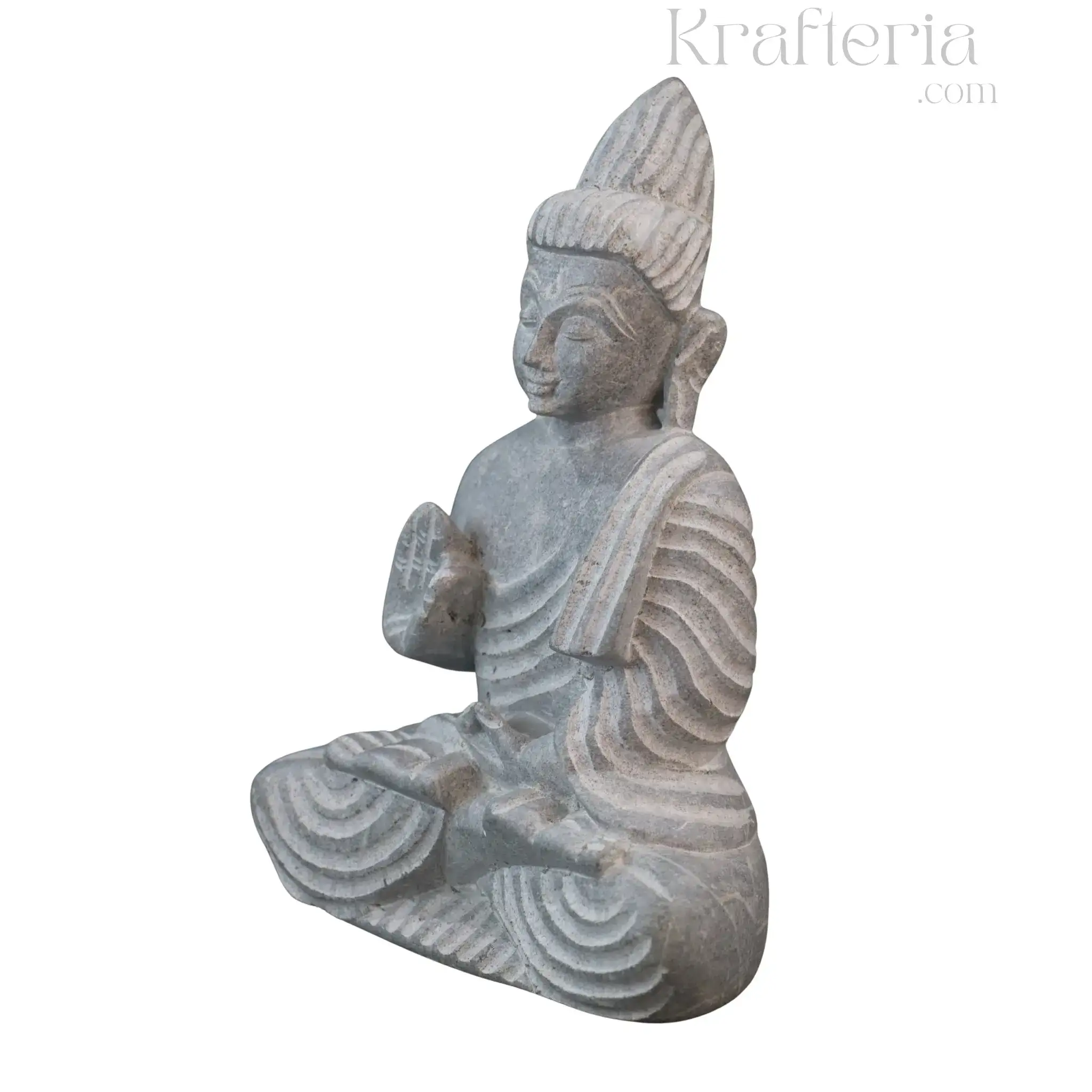 Peaceful Buddha Figurine – Soft Stone Decorative Idol - Image 17