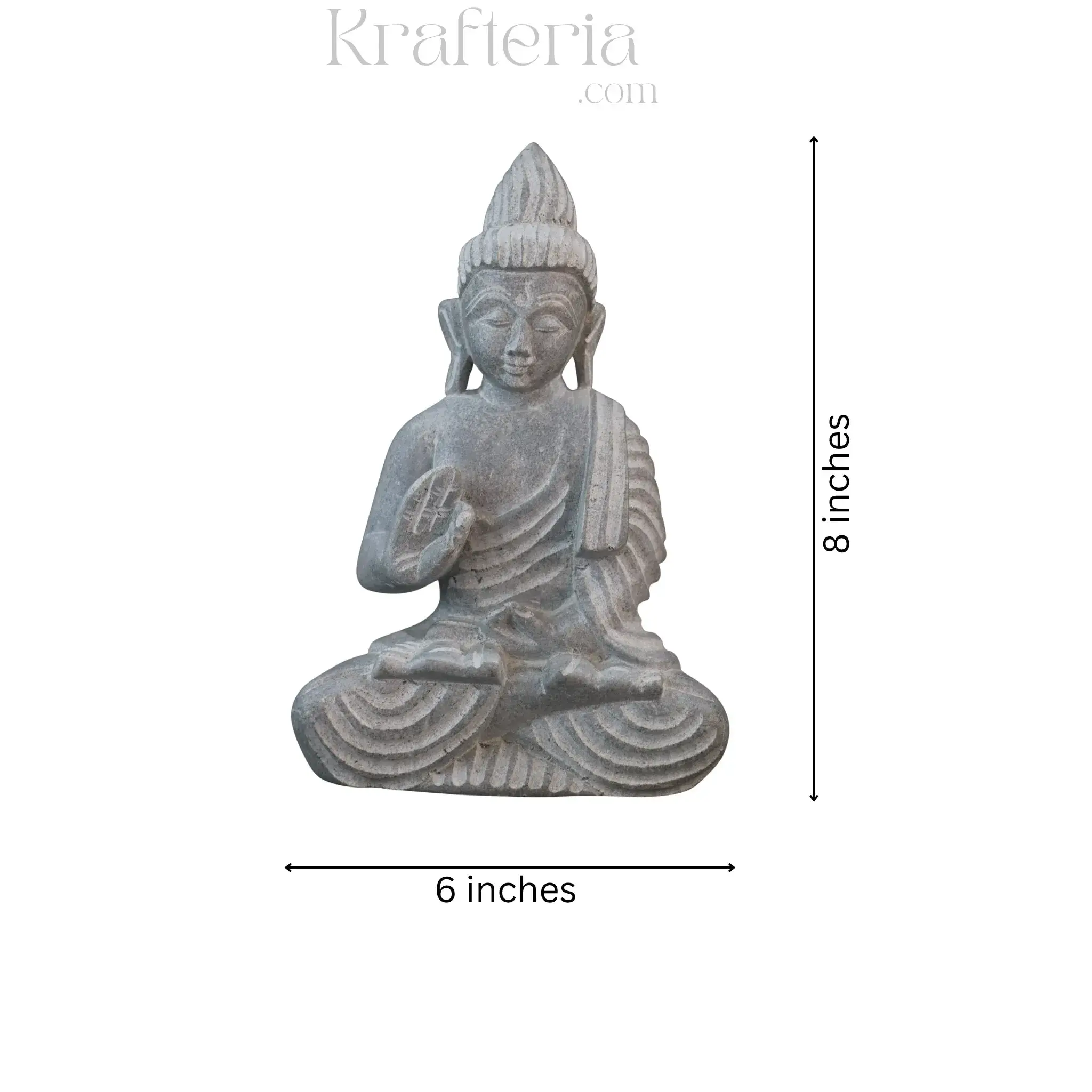 Peaceful Buddha Figurine – Soft Stone Decorative Idol - Image 20