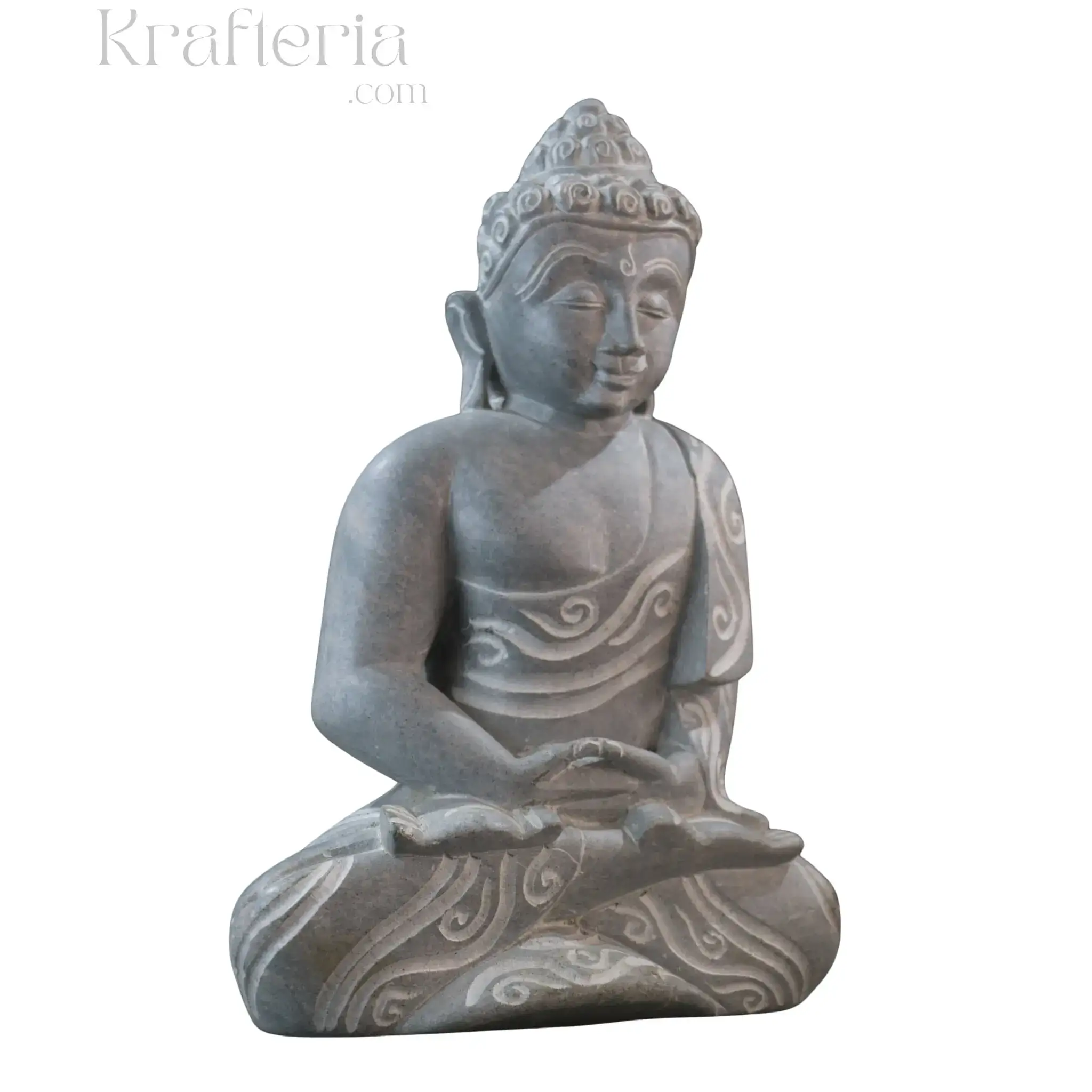 Peaceful Buddha Figurine – Soft Stone Decorative Idol - Image 23