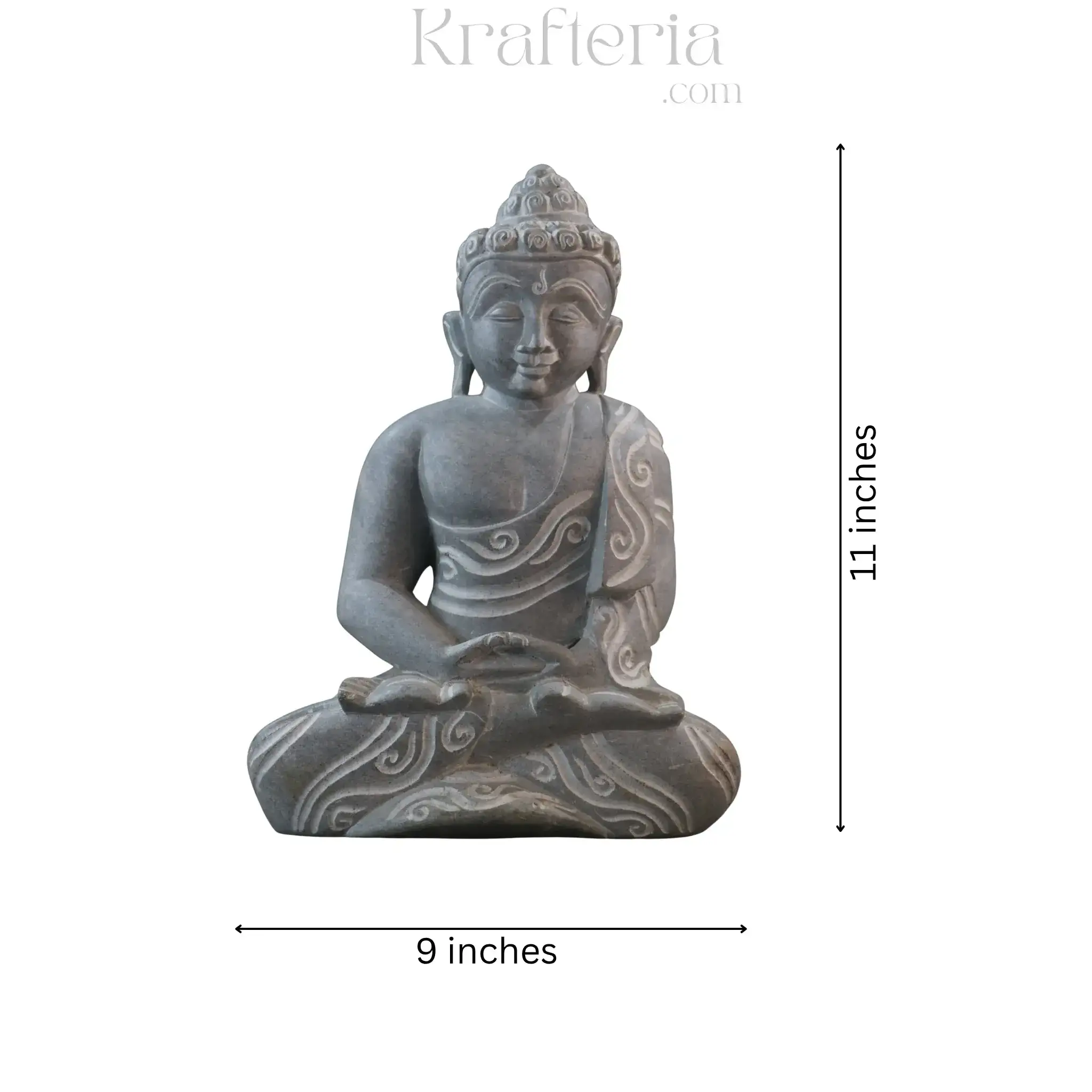 Peaceful Buddha Figurine – Soft Stone Decorative Idol - Image 25