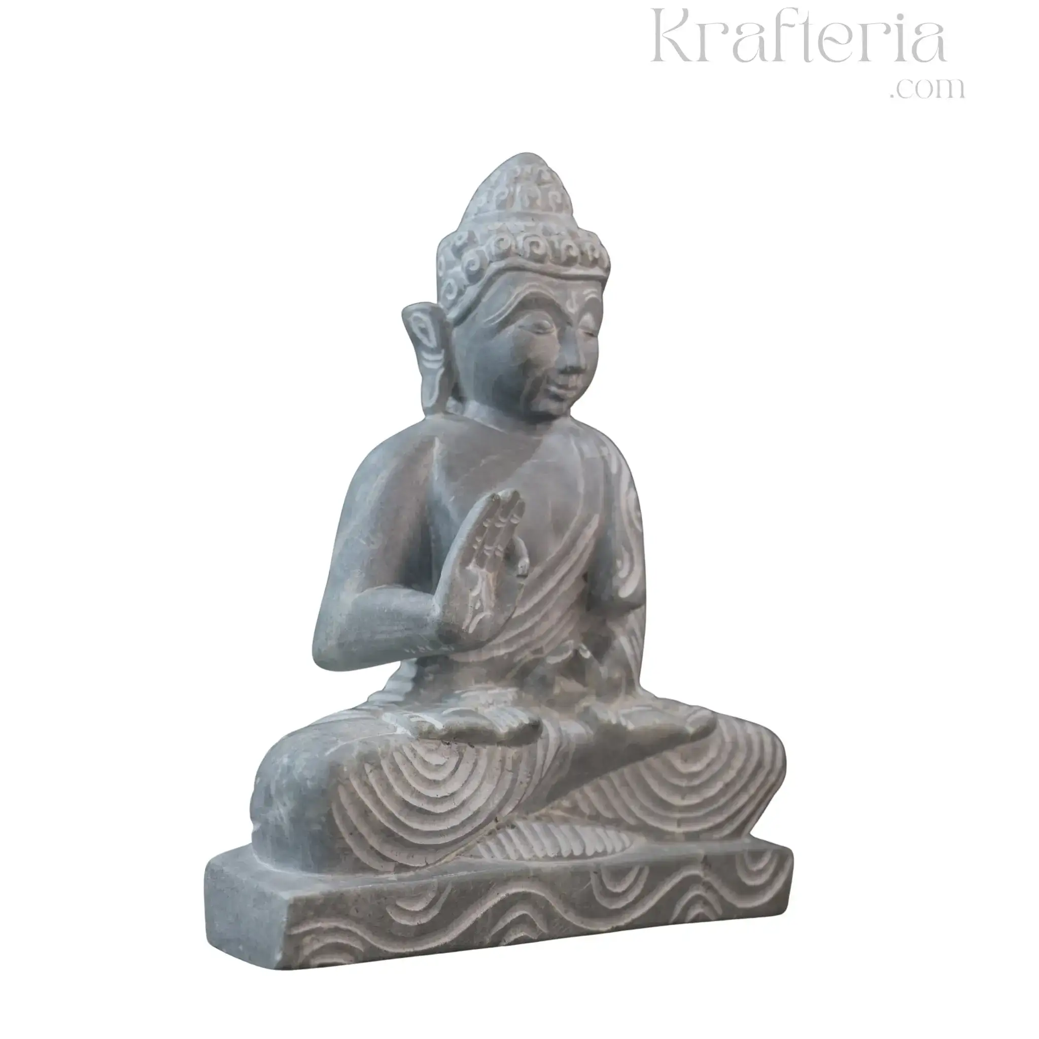 Peaceful Buddha Figurine – Soft Stone Decorative Idol - Image 28