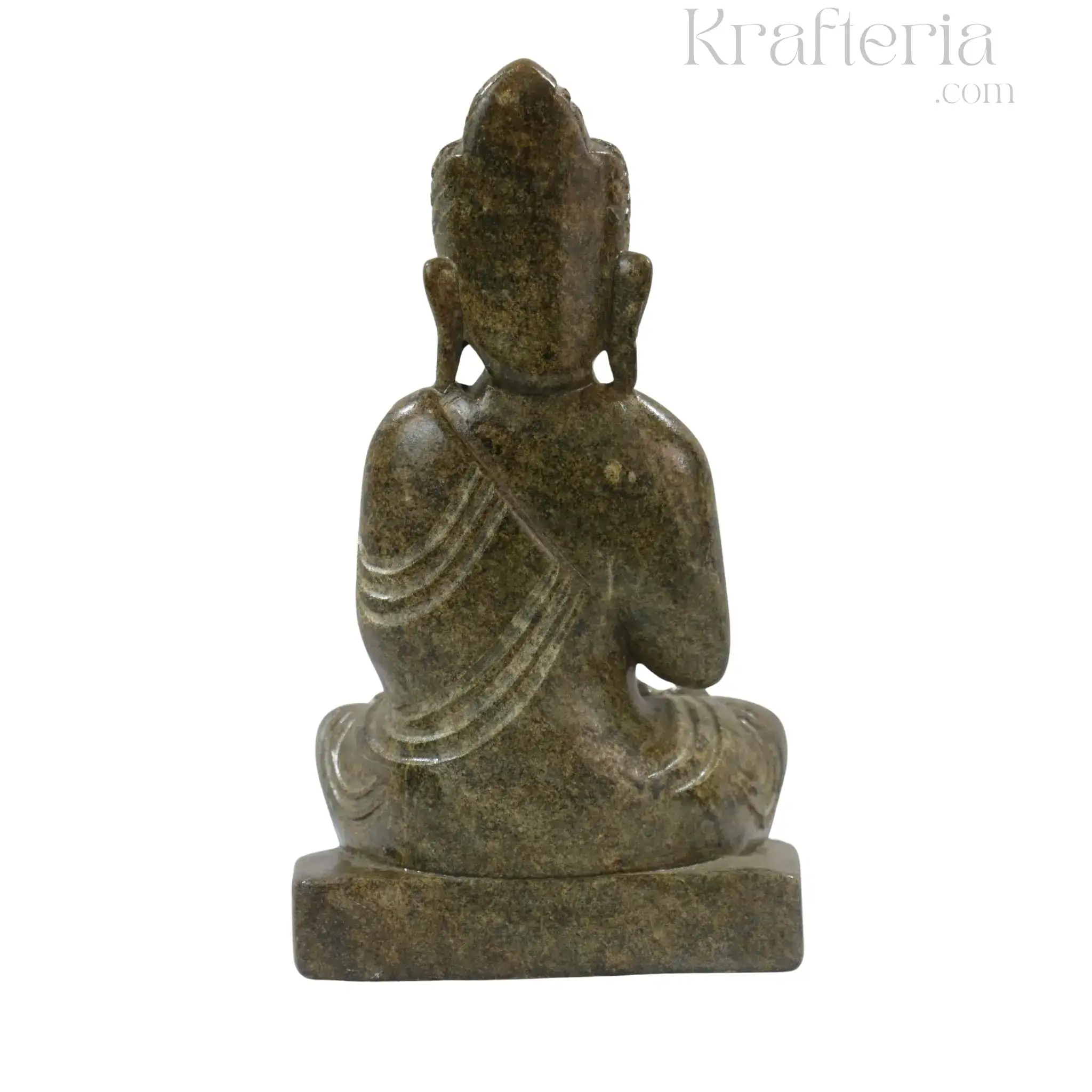 Peaceful Buddha Figurine – Soft Stone Decorative Idol - Image 4