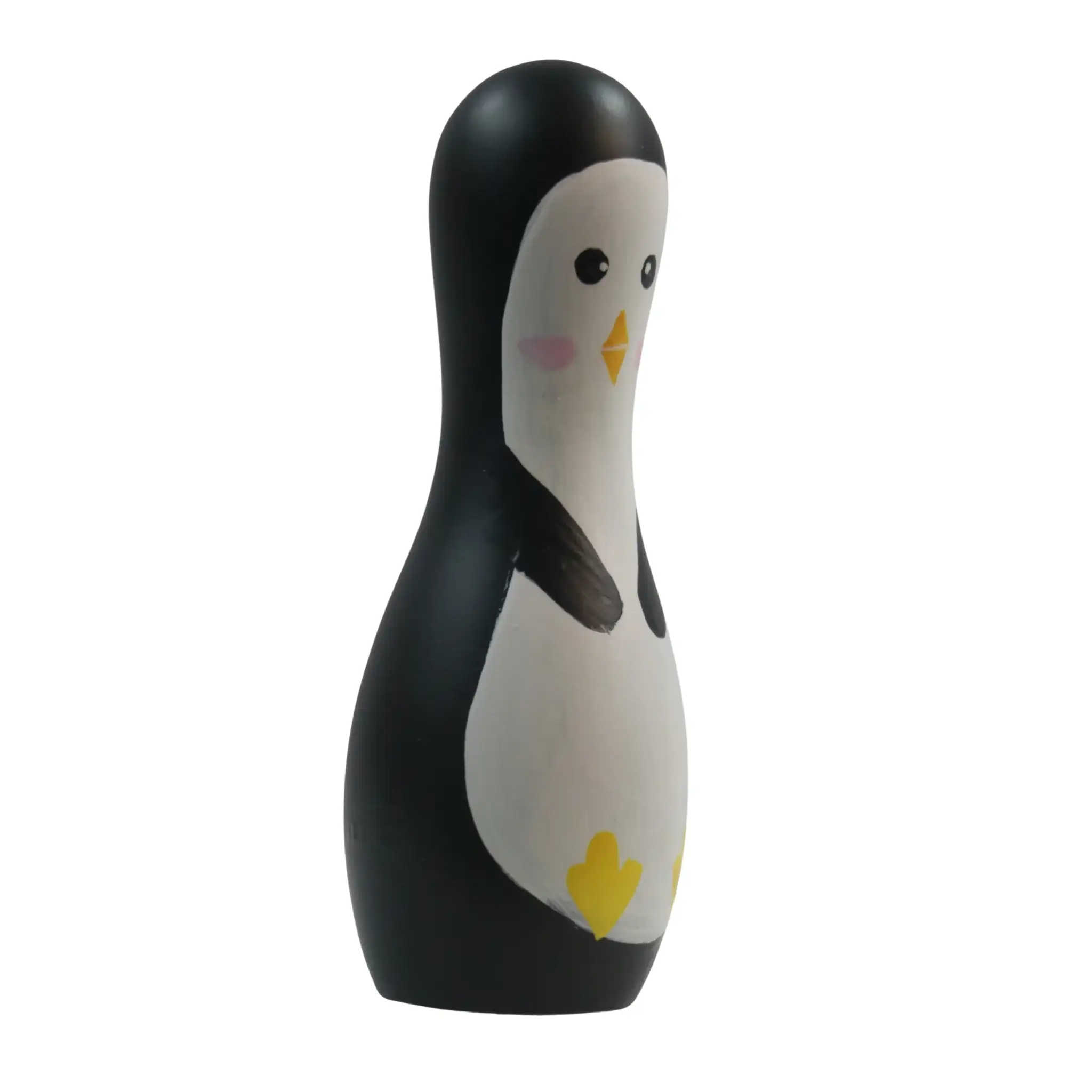 Penguin Bowling Pin Set – Handpainted with Non-Toxic Colors - Image 3