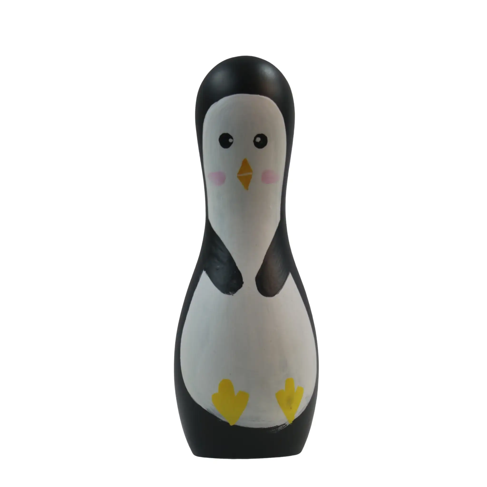 Penguin Bowling Pin Set – Handpainted with Non-Toxic Colors - Image 4
