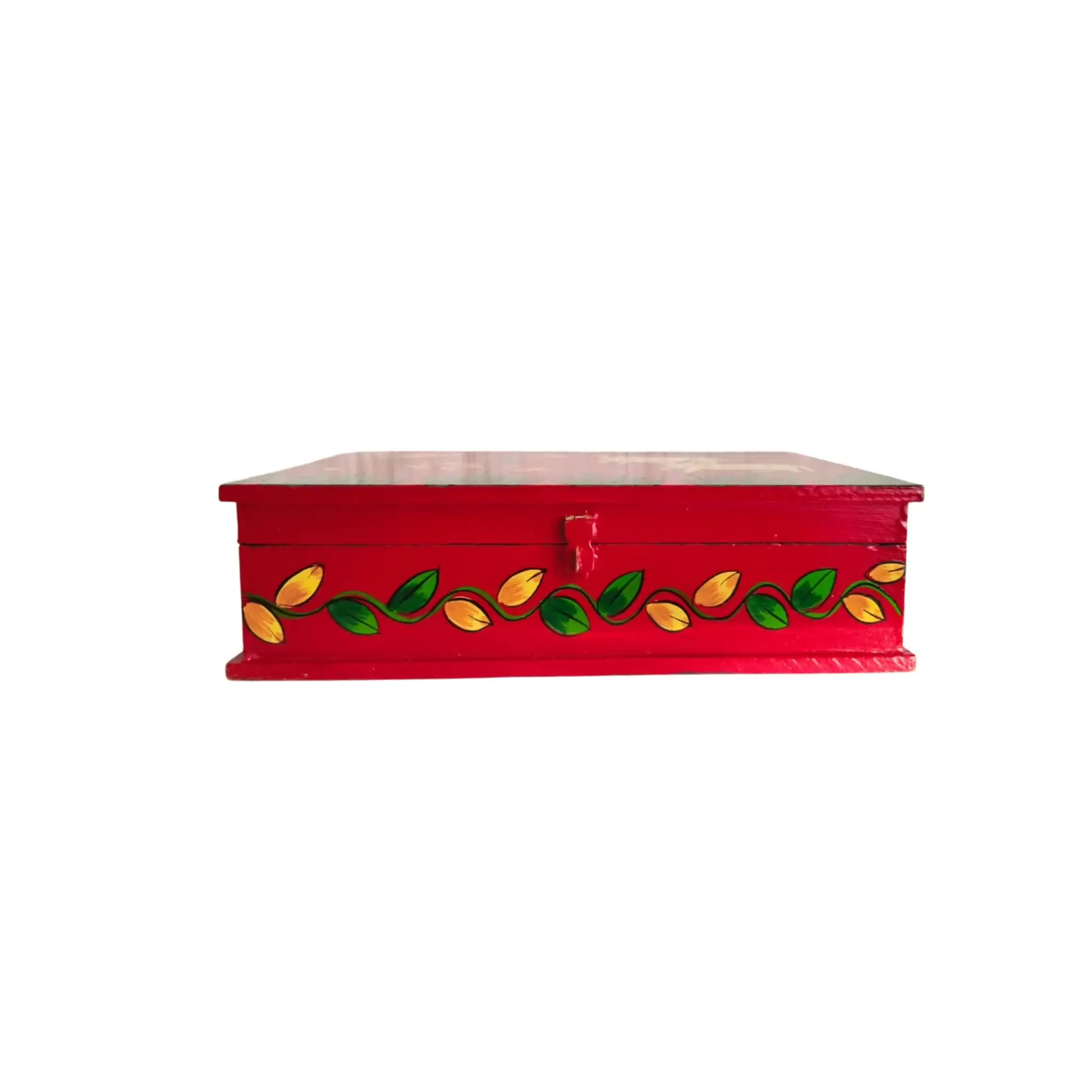 Sacred Cows and Lotus Flowers - Traditional Indian Pichwai Art Wooden Box - Image 5
