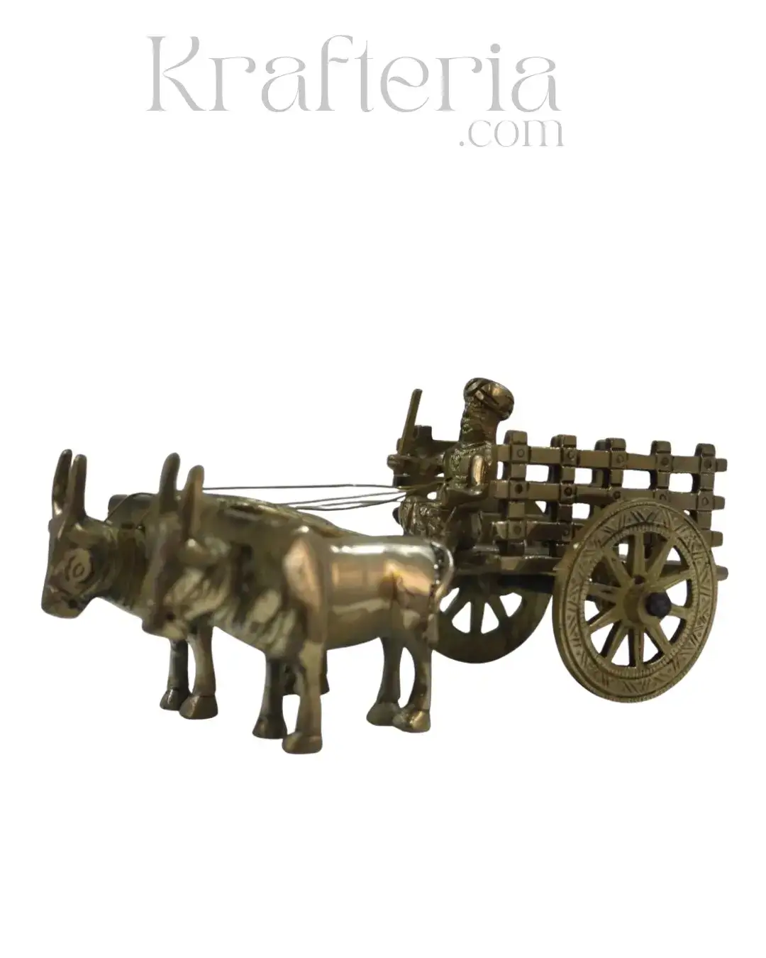 Premium Brass Bullock Cart – Ideal for Gifting & Collectors - Image 17