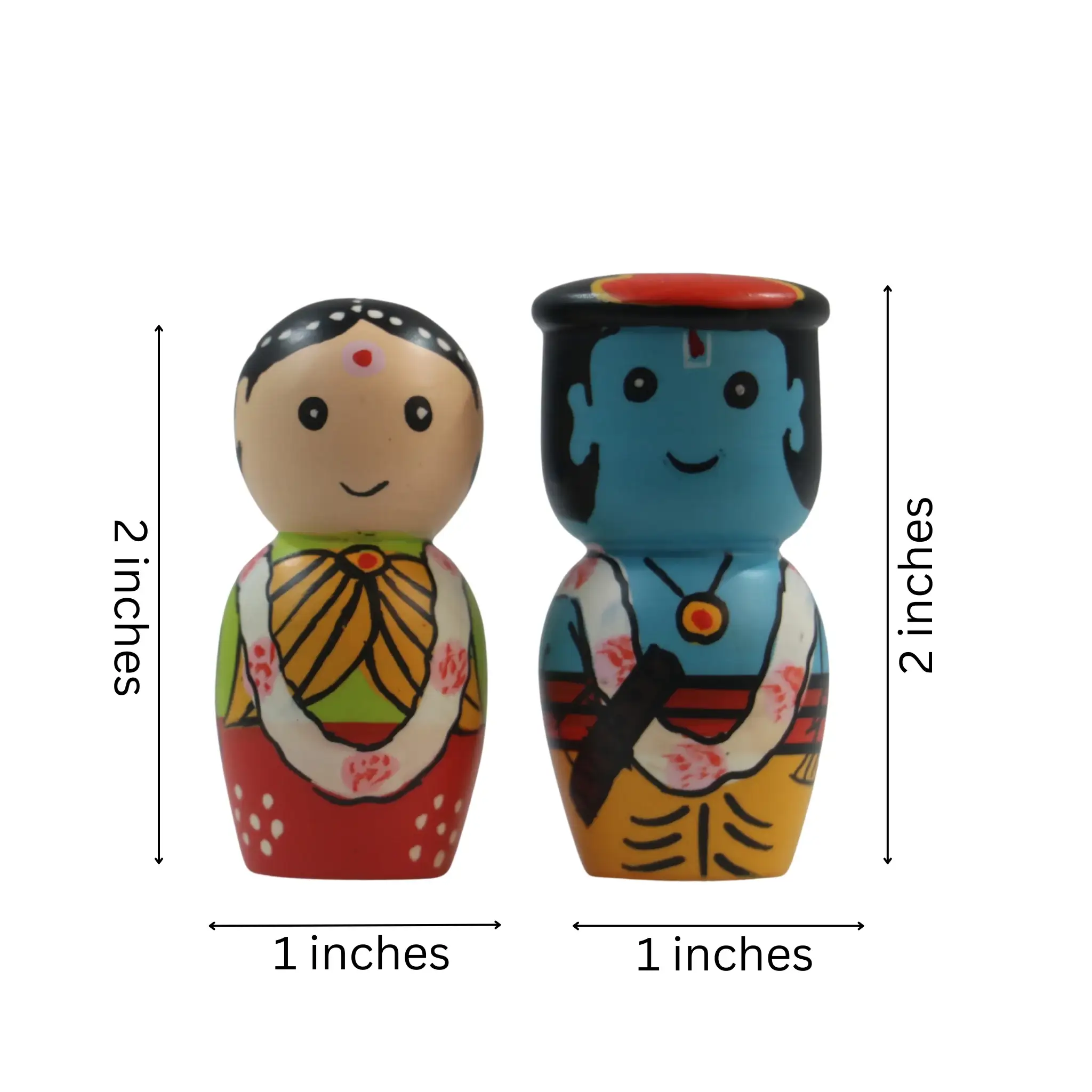 Beautiful Radha Krishna Dolls – Safe Non-Toxic Paint Finish - Image 5
