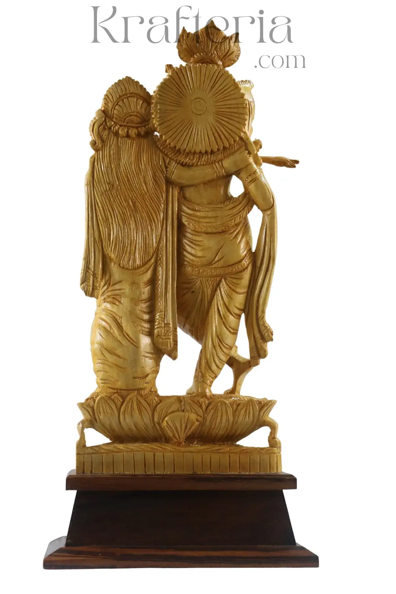 Devotional Radha Krishna Sculpture – Timeless Handcrafted Masterpiece - Image 10