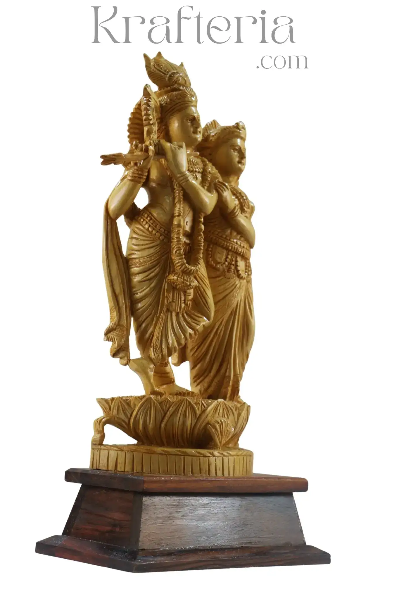 Devotional Radha Krishna Sculpture – Timeless Handcrafted Masterpiece - Image 8