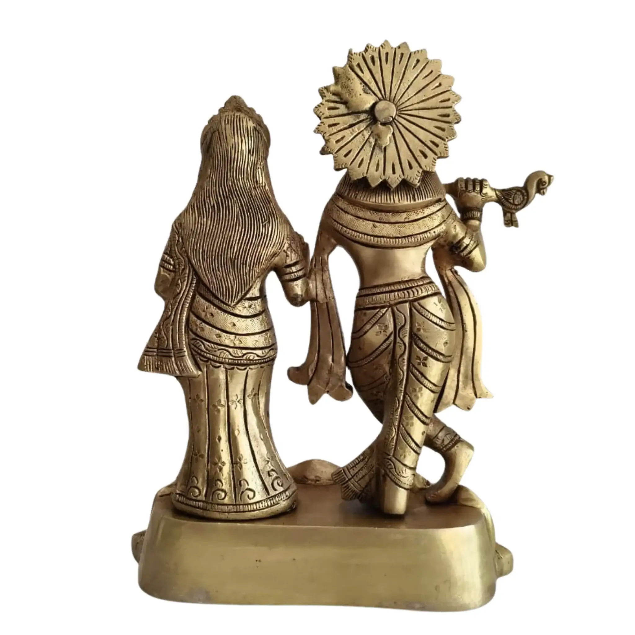 Brass Radha Krishna Murti – Timeless Symbol of Divine Love & Harmony - Image 8