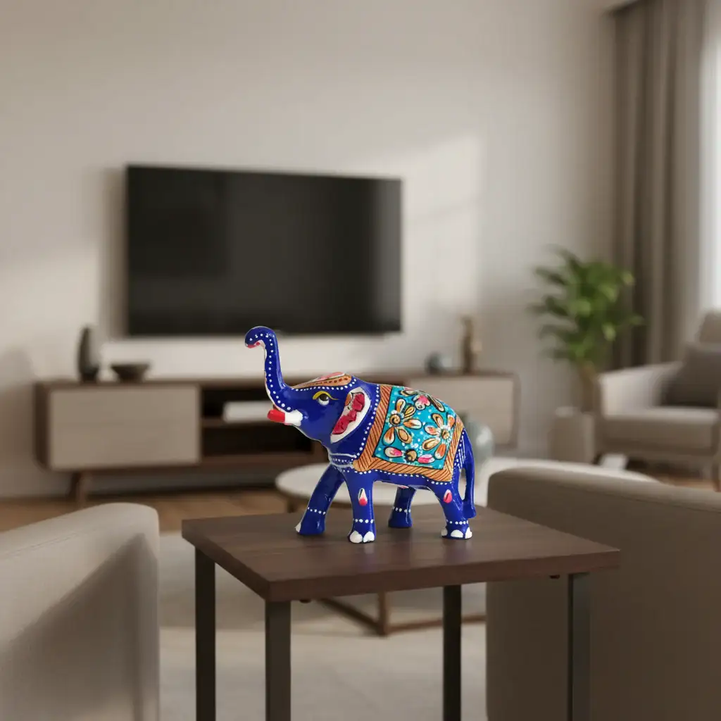 Royal Meenakari Elephant – Handcrafted Symbol of Prosperity and Artistry - Image 15