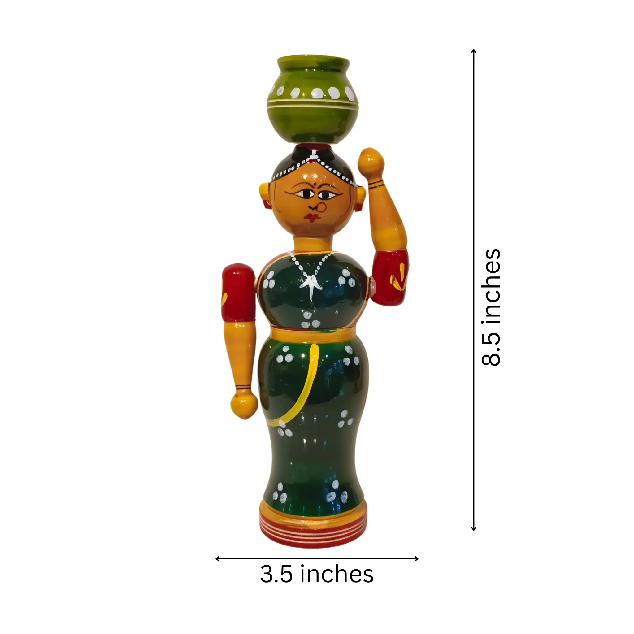 Rural Grace – Handcrafted Village Woman - Image 3