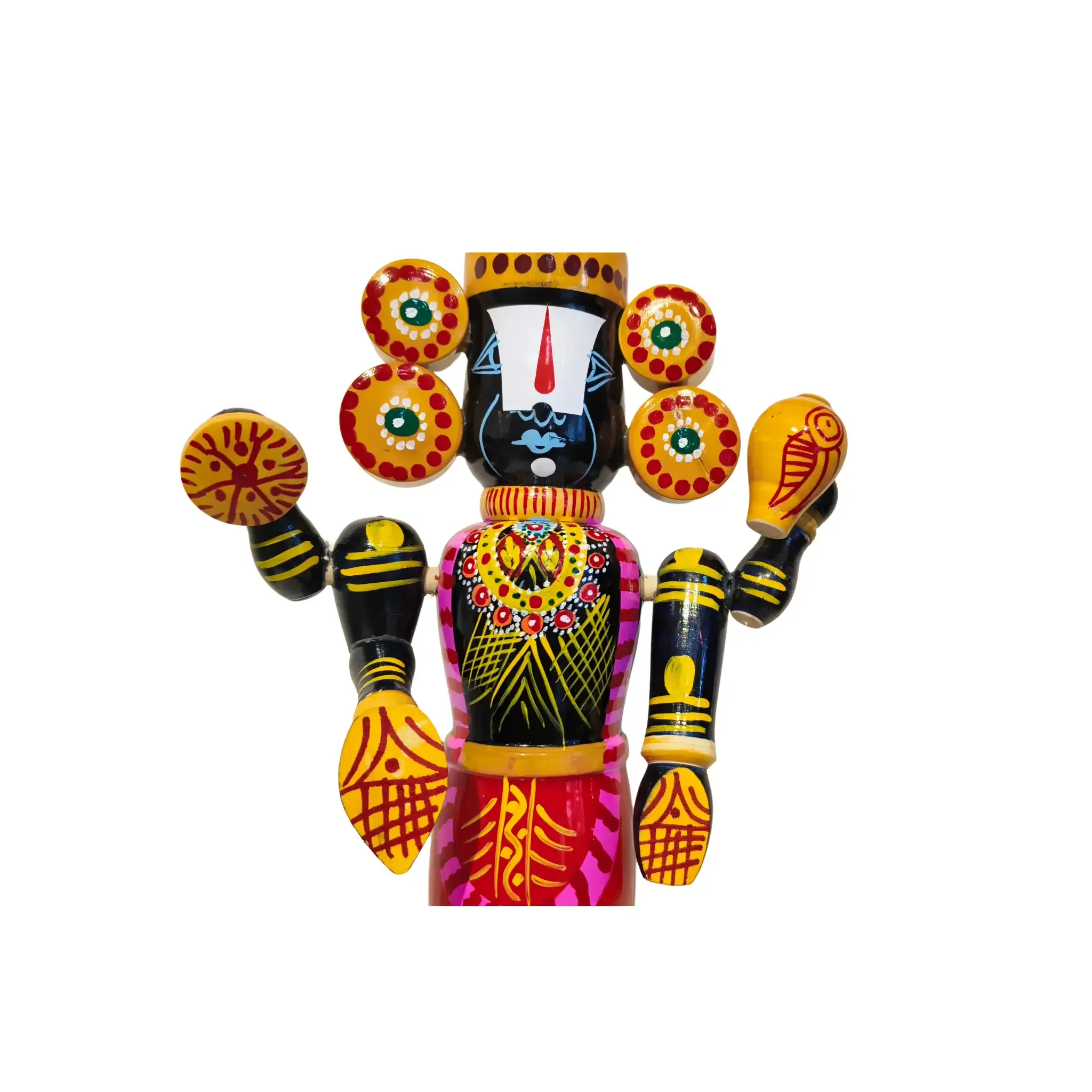 Sacred Etikoppaka Balaji Wooden Statue – A Handcrafted Symbol of Devotion - Image 3