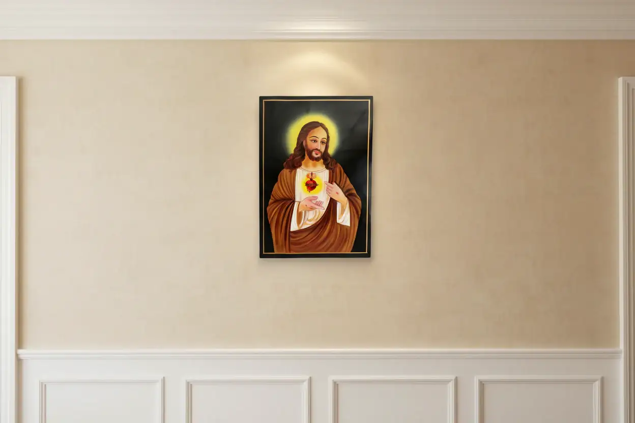 Sacred Heart of Jesus – Nirmal Painting - Image 2