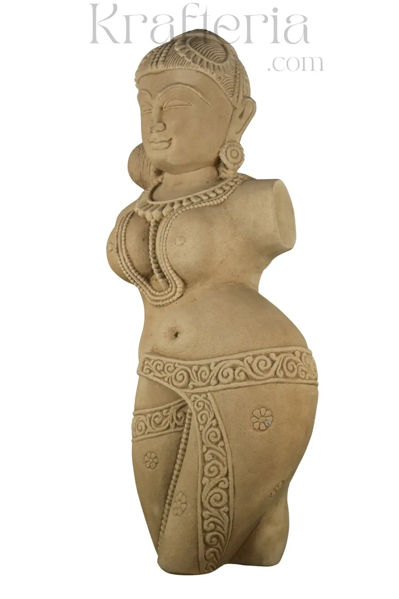 Ethereal Beauty - A Sandstone Devangana Sculpture - Image 5