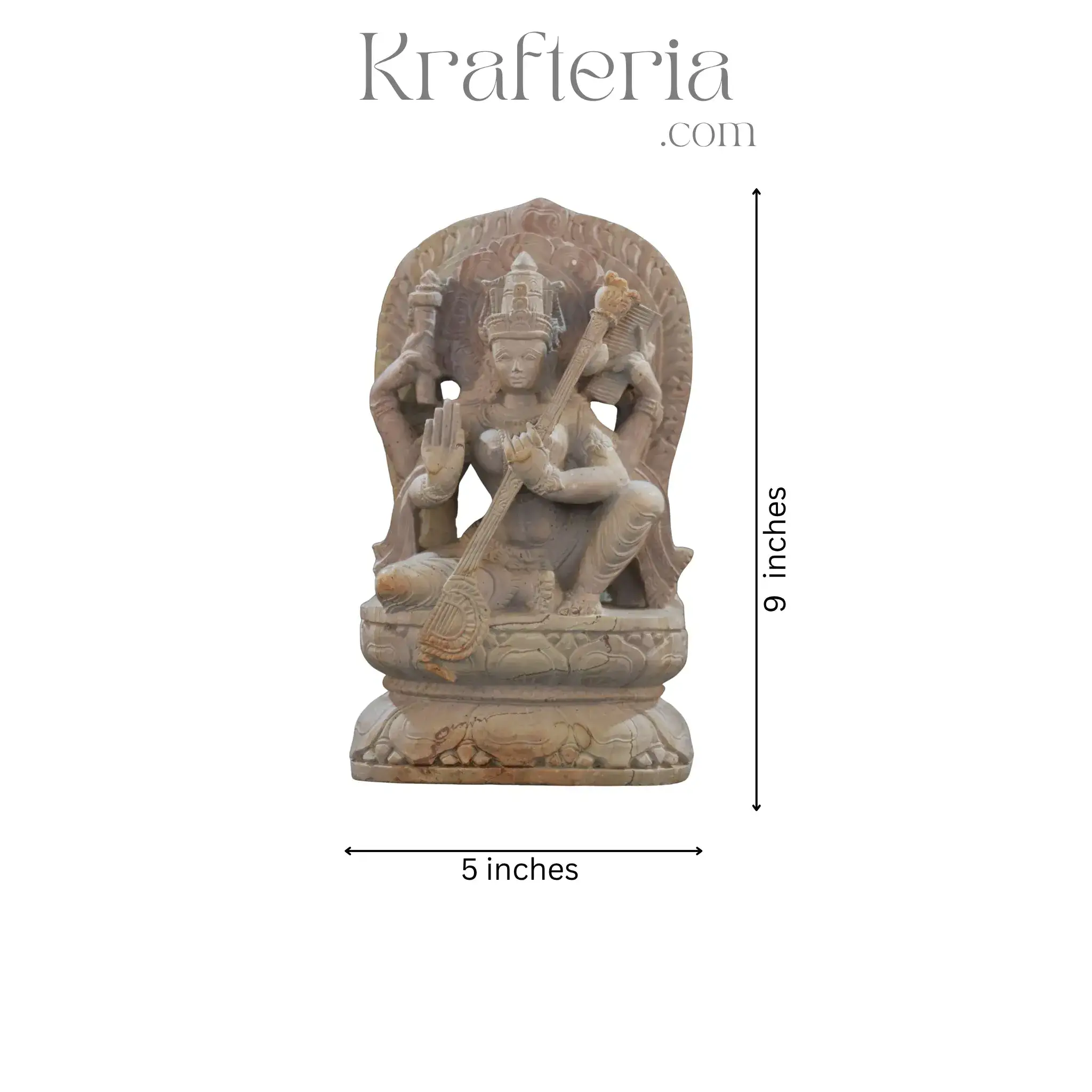 Saraswathi Murti – Beautiful Sculpture Celebrating Knowledge - Image 5