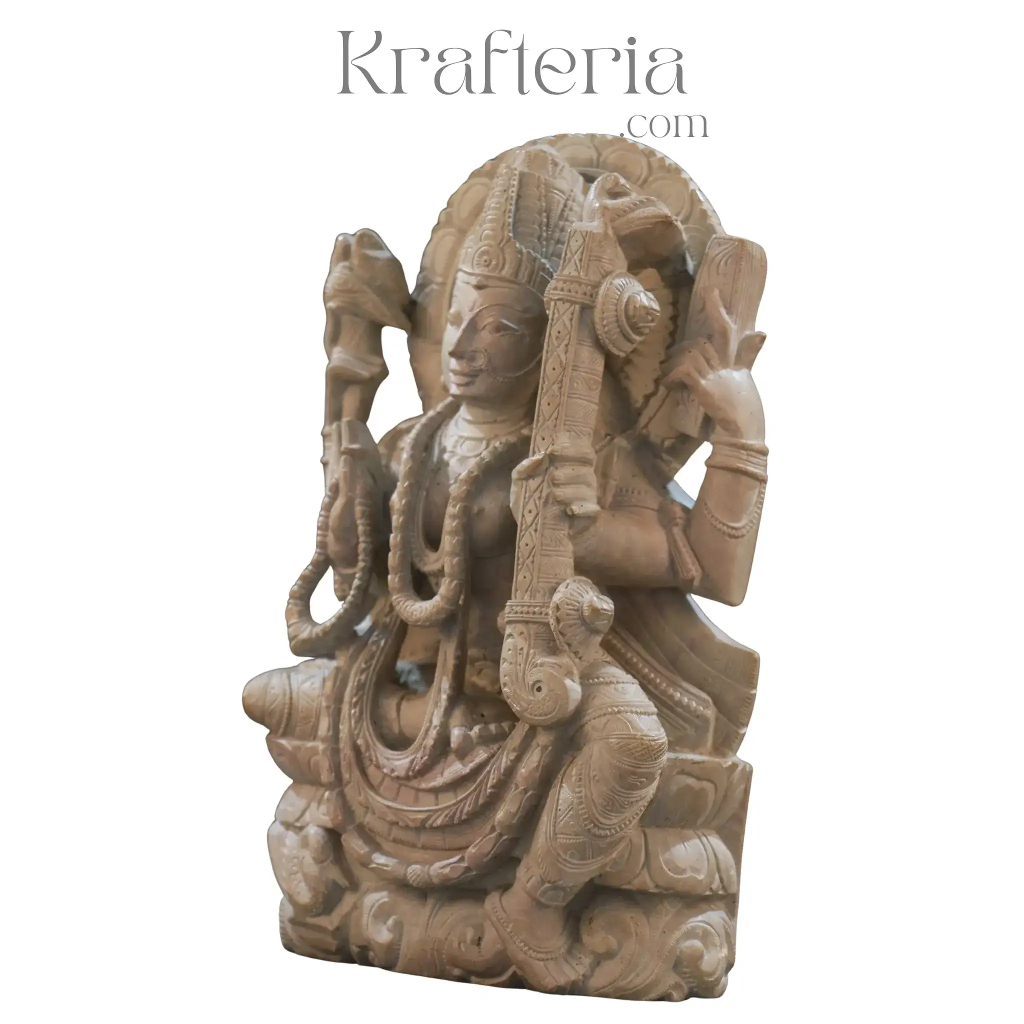 Sculpture of Saraswathi – Inspiring Goddess of Education and Arts - Image 2
