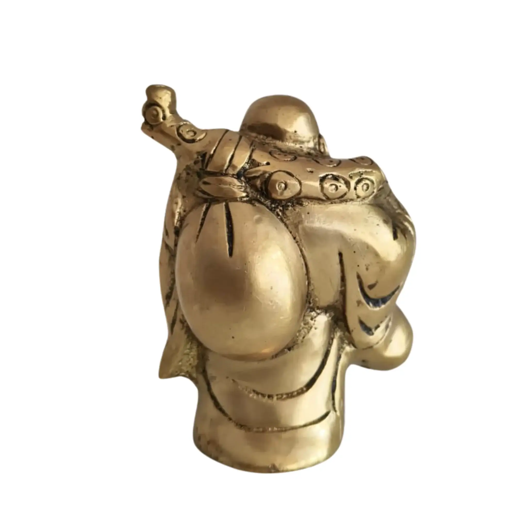 Brass Laughing Buddha Statue - Prosperity and Good Luck Figurines - Image 13