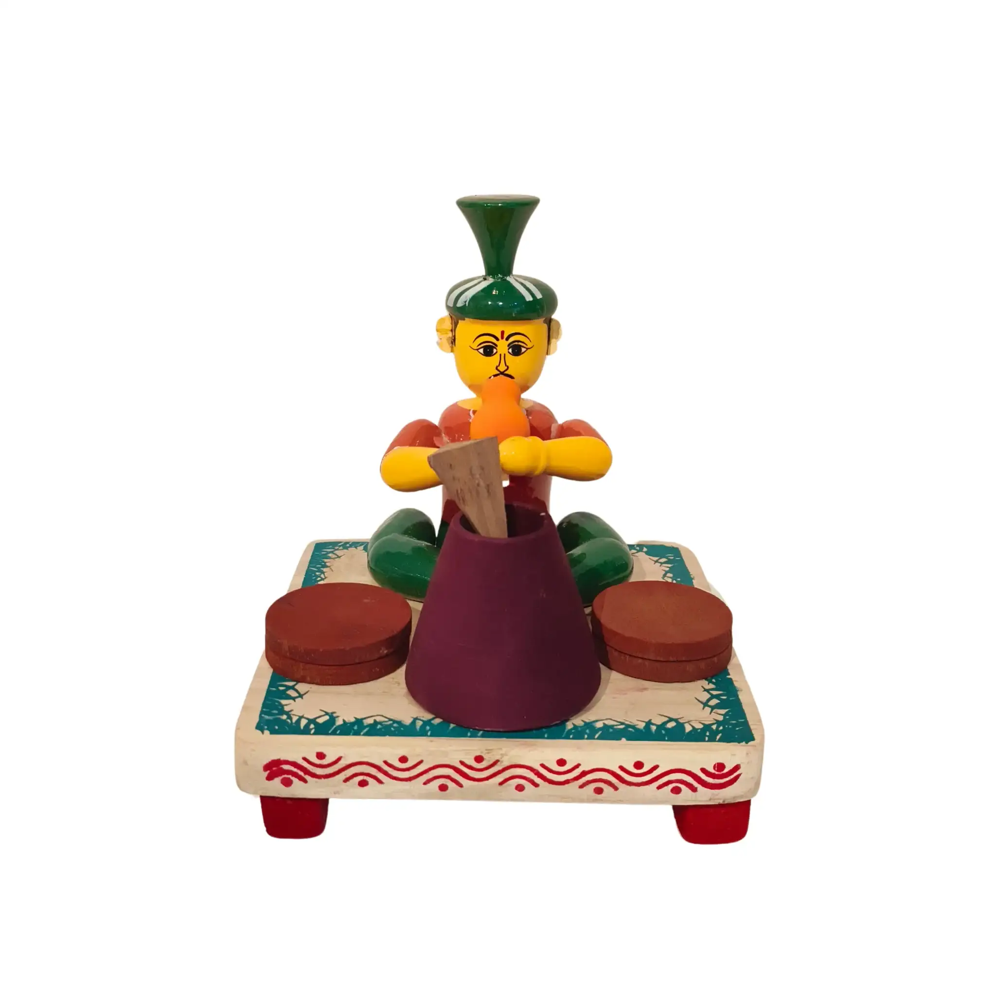 The Snake Charmer Etikoppaka Wooden Craft - Image 5
