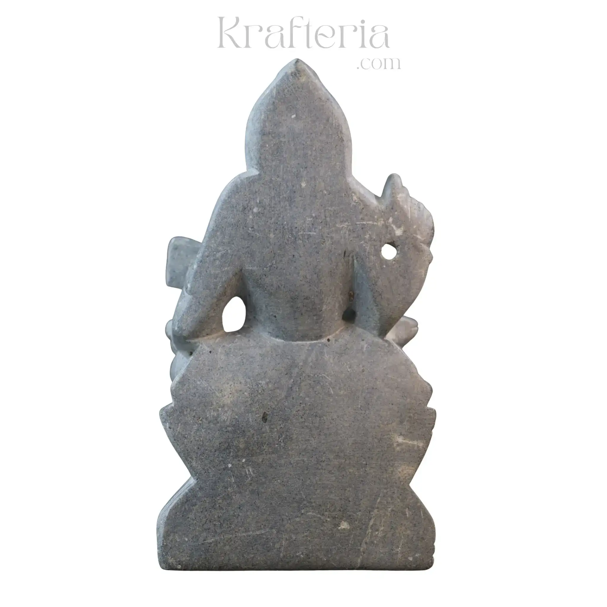 Soft Stone Saraswati Statue – Handcrafted Goddess Idol - Image 4