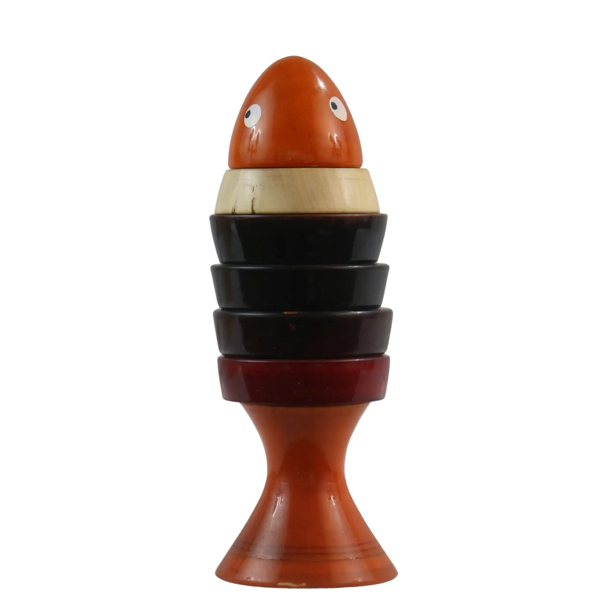 Colorful Stacking Fish Toy – Safe Non-Toxic Paint Finish - Image 3