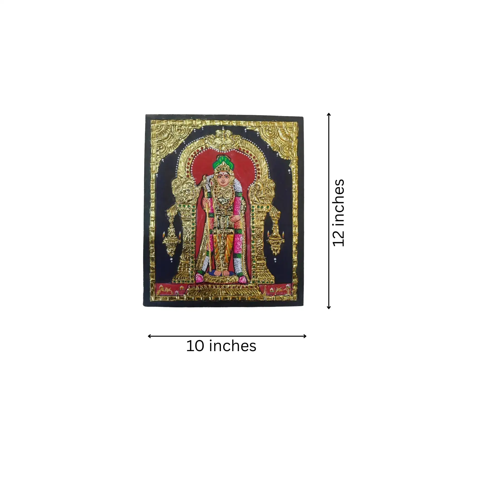 Thanjavur Style Subramanya Swamy Painting – Classic Cultural Decor - Image 3